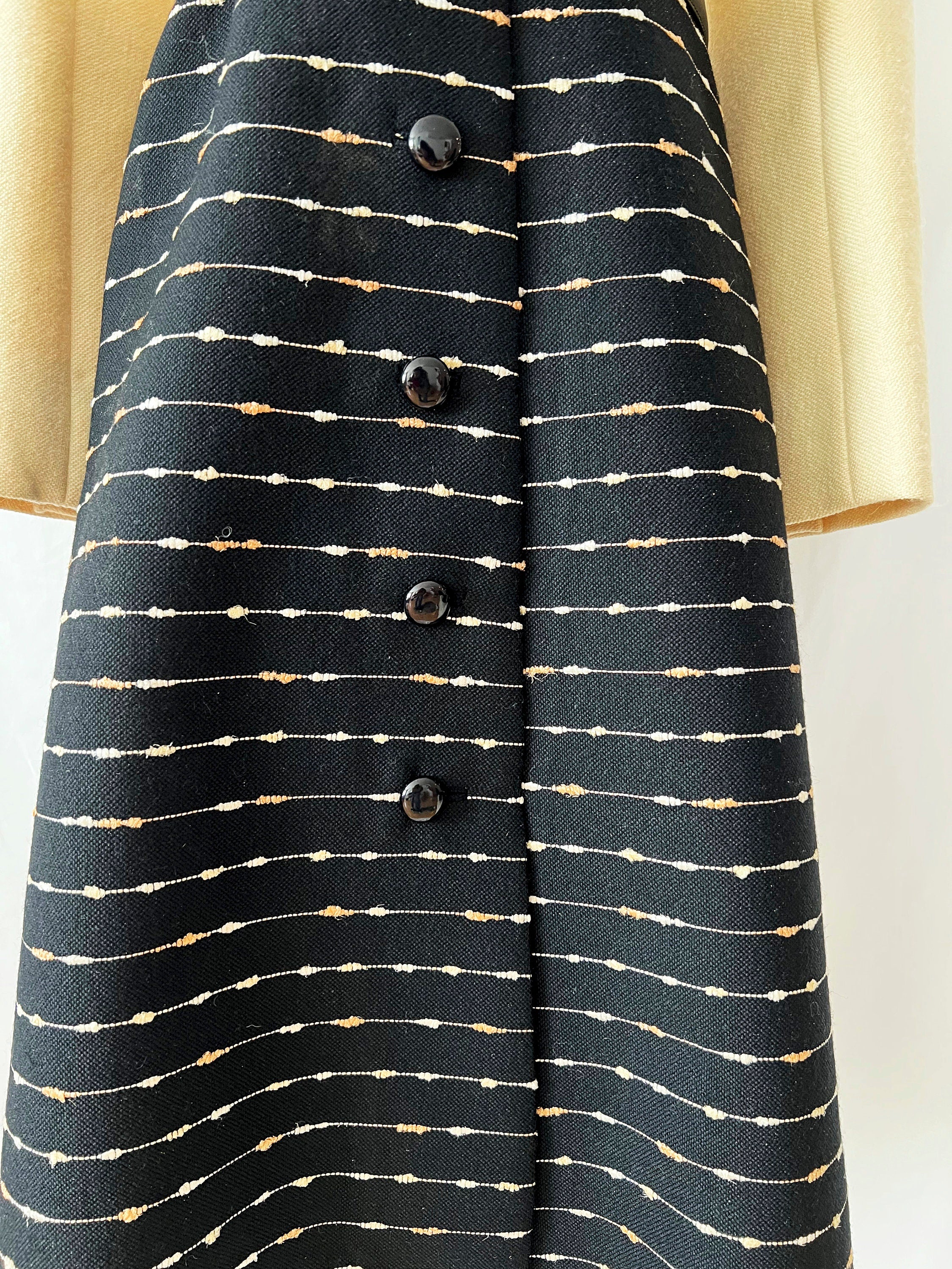 Vntg 1970s Wool Coat/ Puccetti Via Veneto Roma / Made in Italy ? Size 6