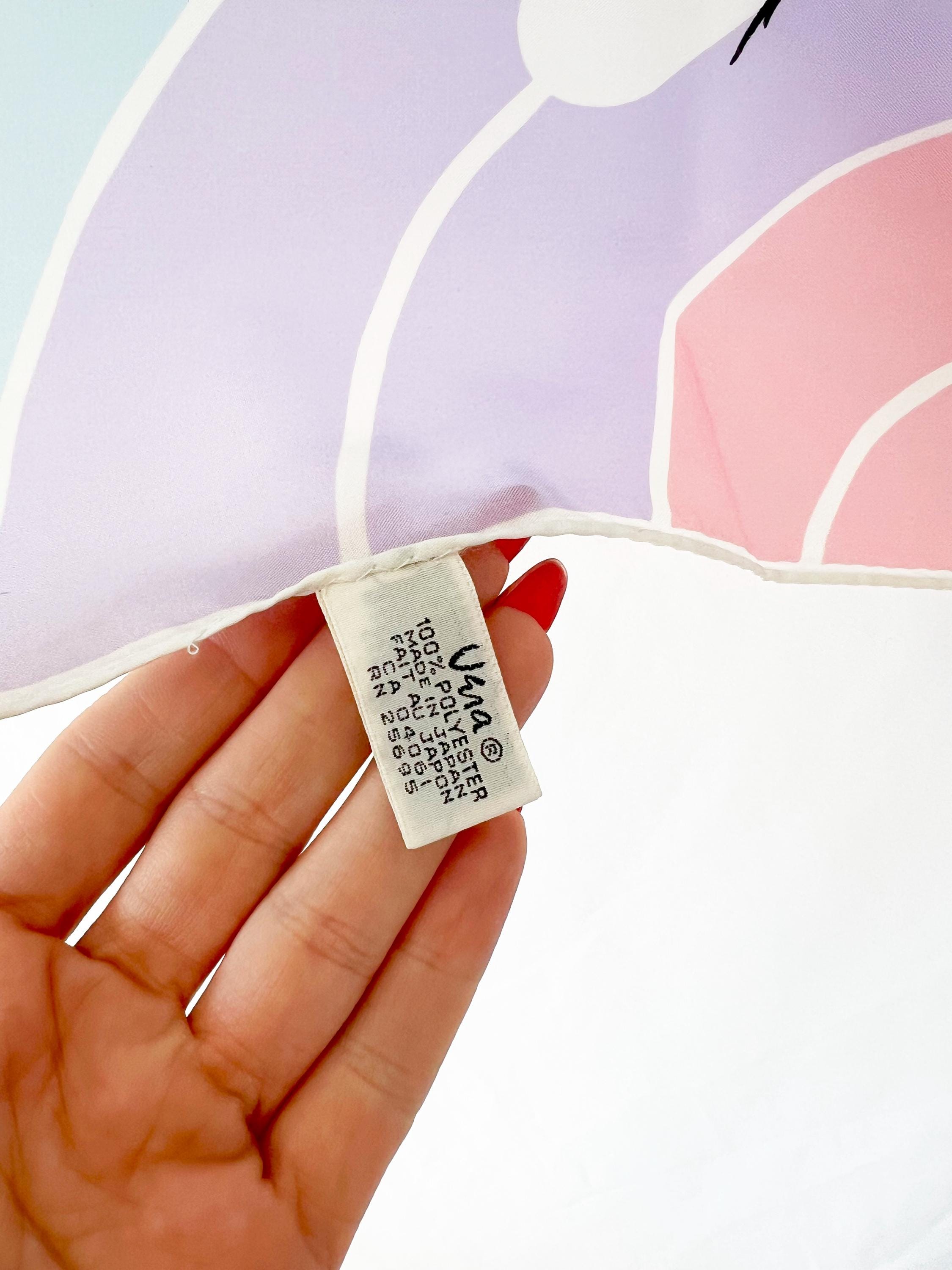 vintage vera scarf rainbows and butterflies