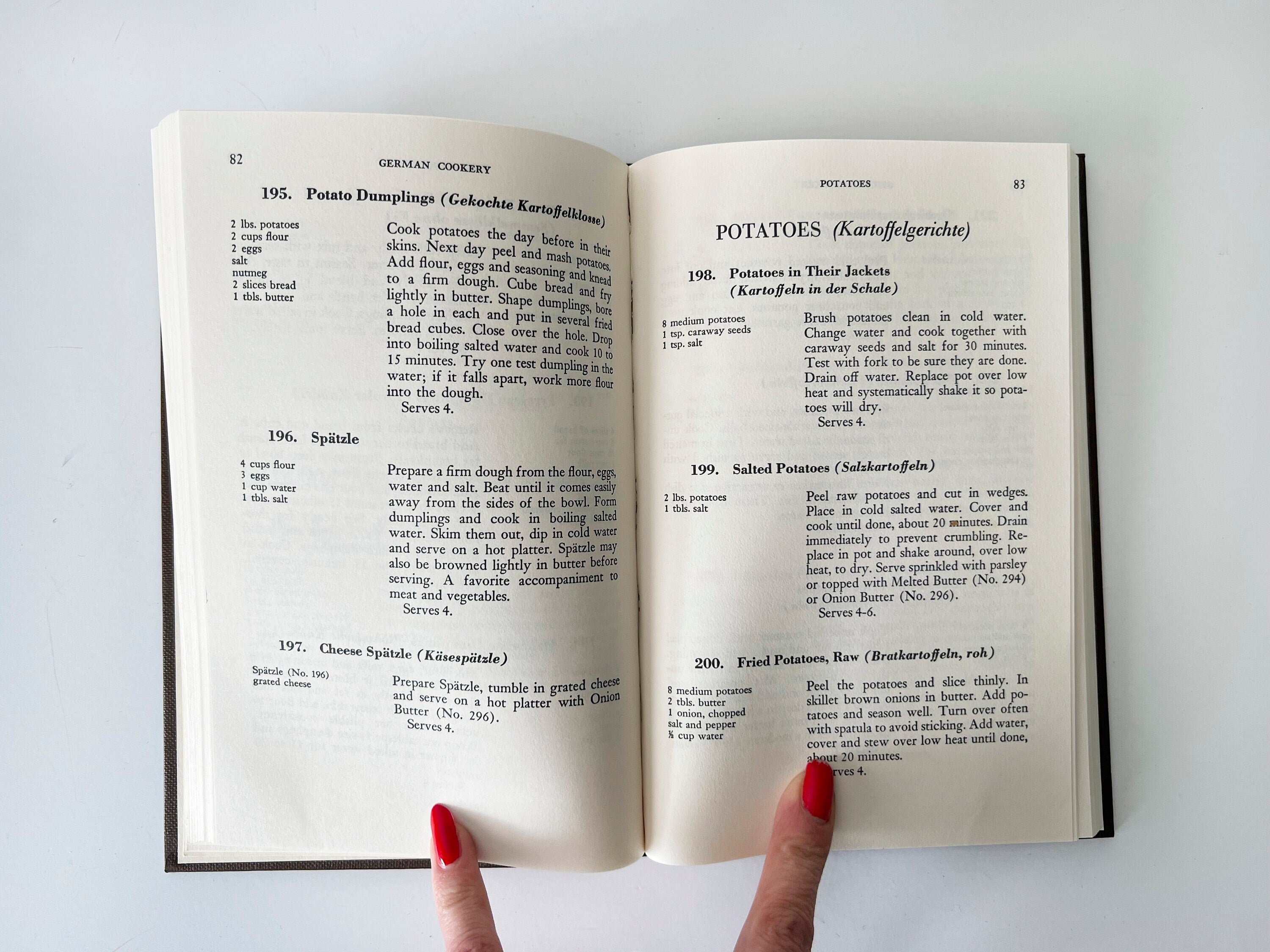 1983 German Cookery By Elizabeth Schuler & Translated By Joy Gary Hardcover Crown Publishers