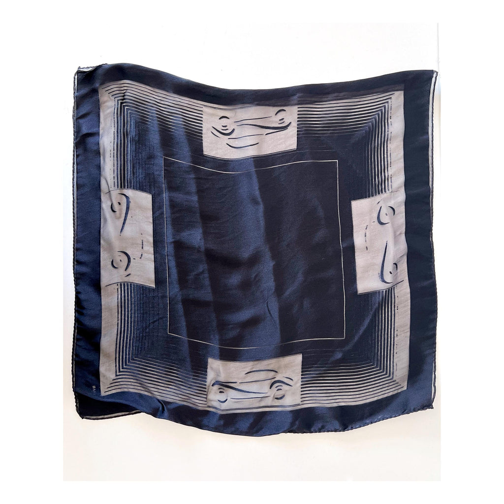 bmw black silk scarf