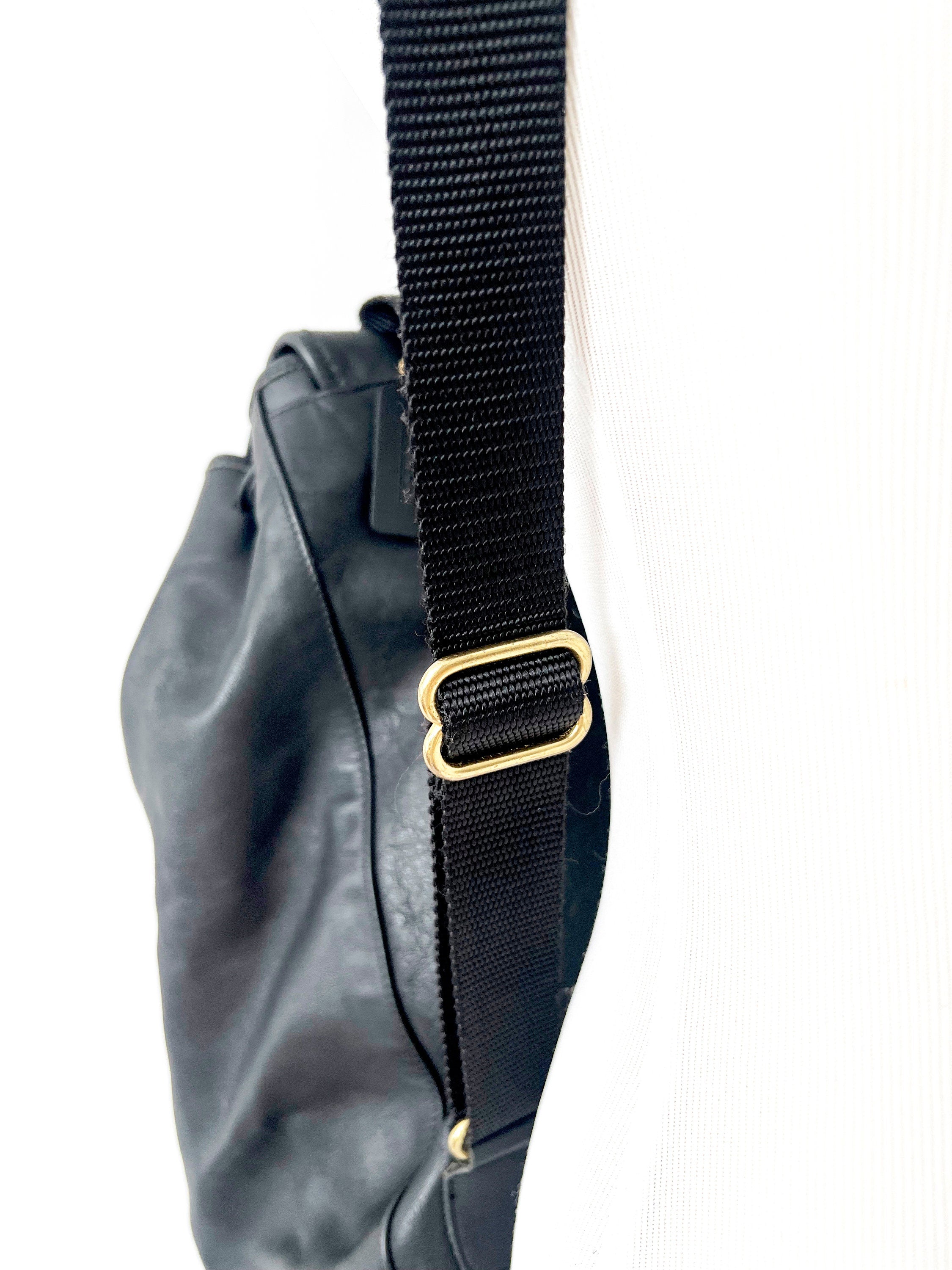 Coach NY Black Leather Backpack