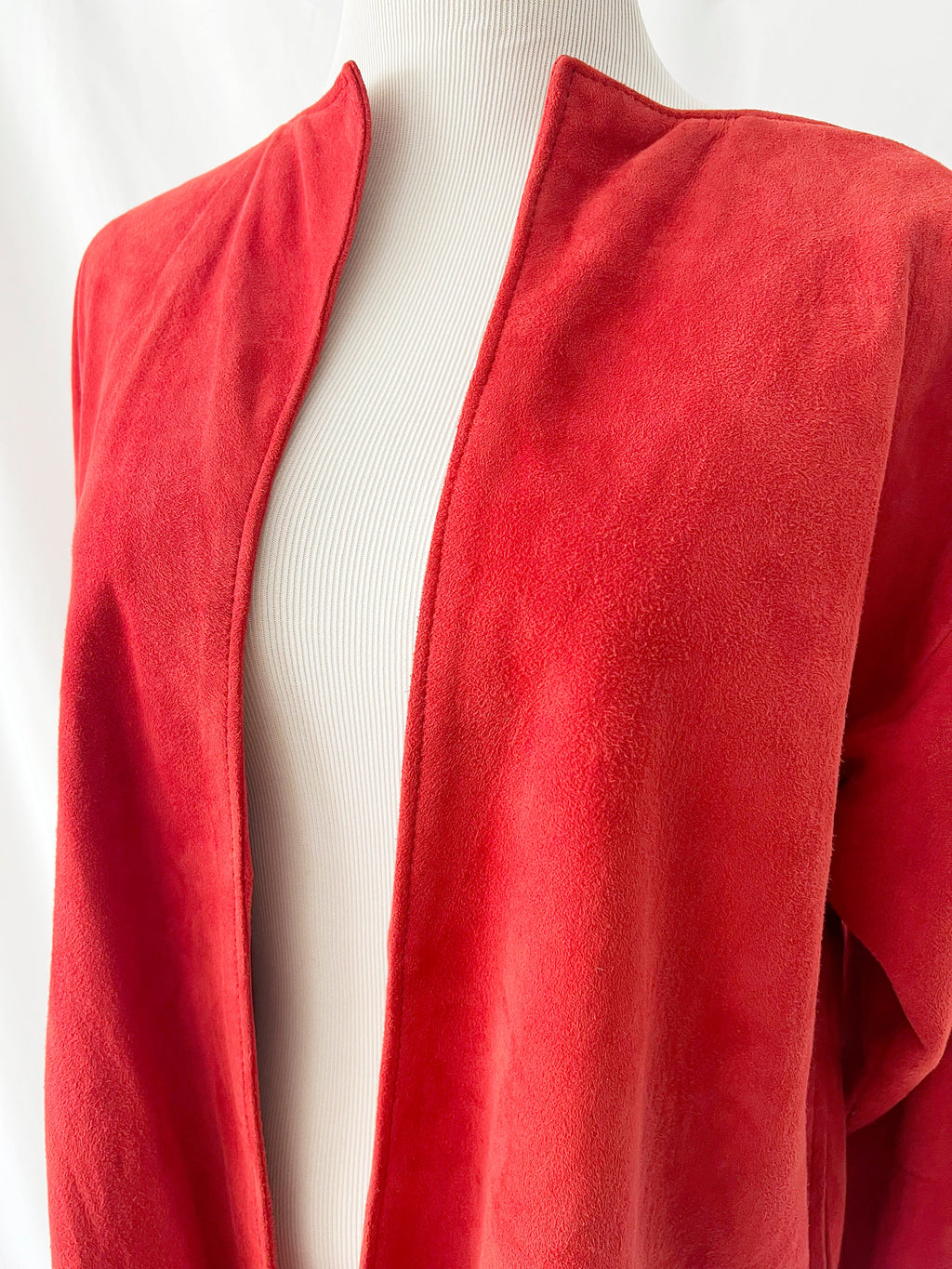 vintage suede jacket /saffron leather /  made in new mexico / medium