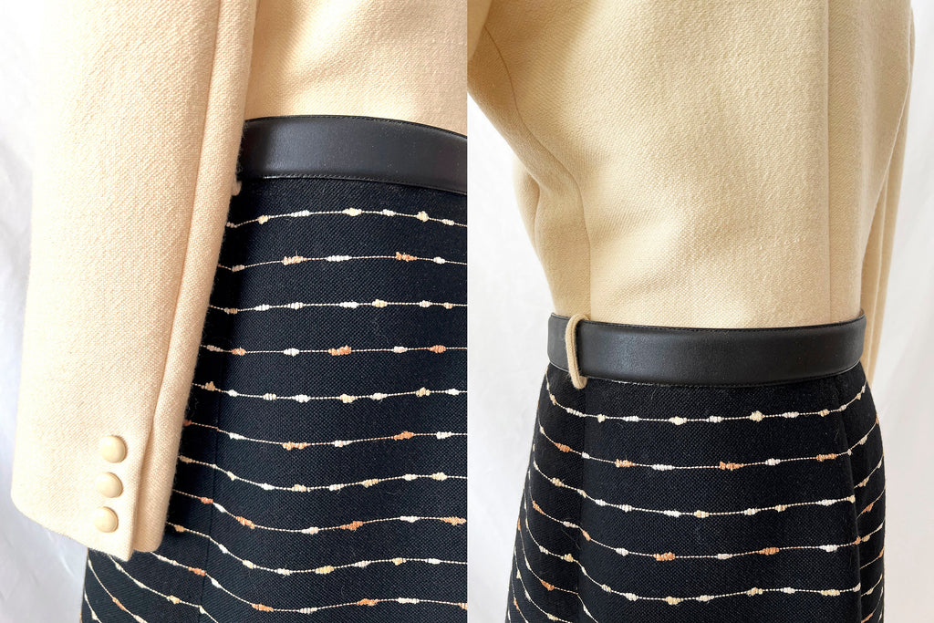 Vntg 1970s Wool Coat/ Puccetti Via Veneto Roma / Made in Italy ? Size 6