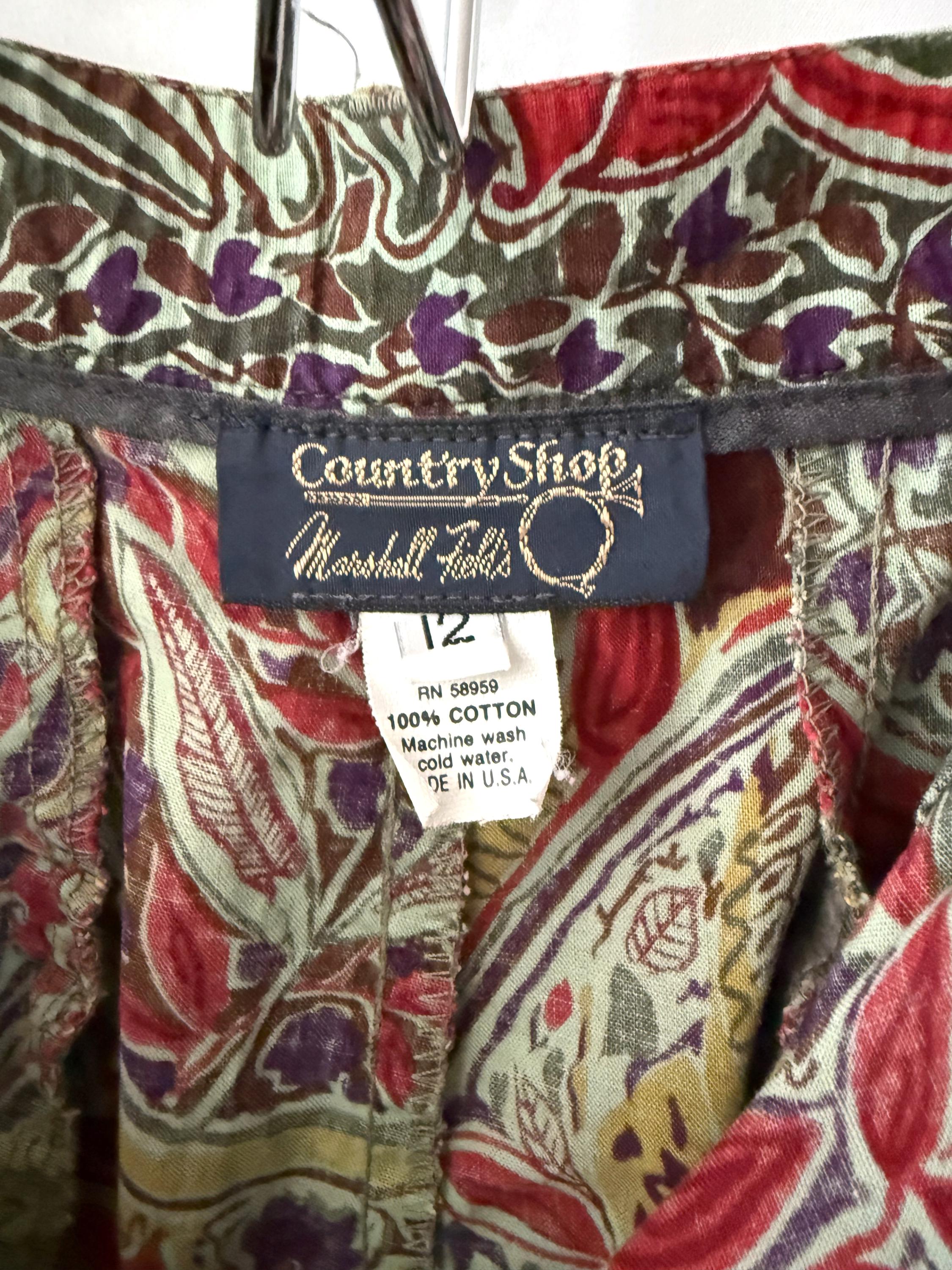 Country Shop for Marshall Field's 90s Shorts small