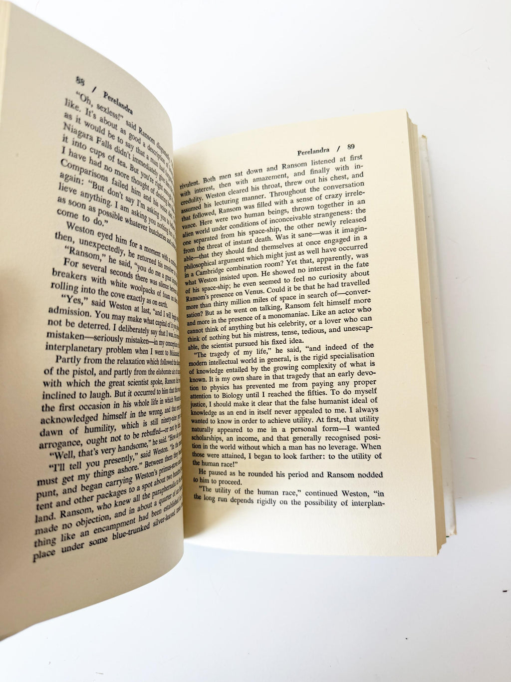 Perelandra A Novel by C.S. Lewis ~ First Macmillan HC Edition ~ 1968 Rare