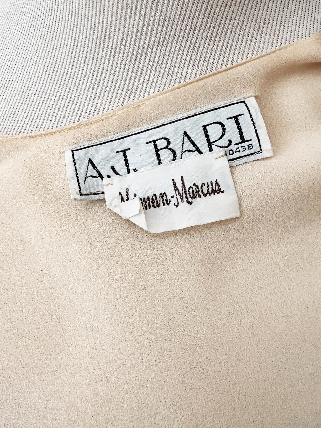 Vntg 1970s AJ Bari  for neiman marcus sequined party dress with shrug medium