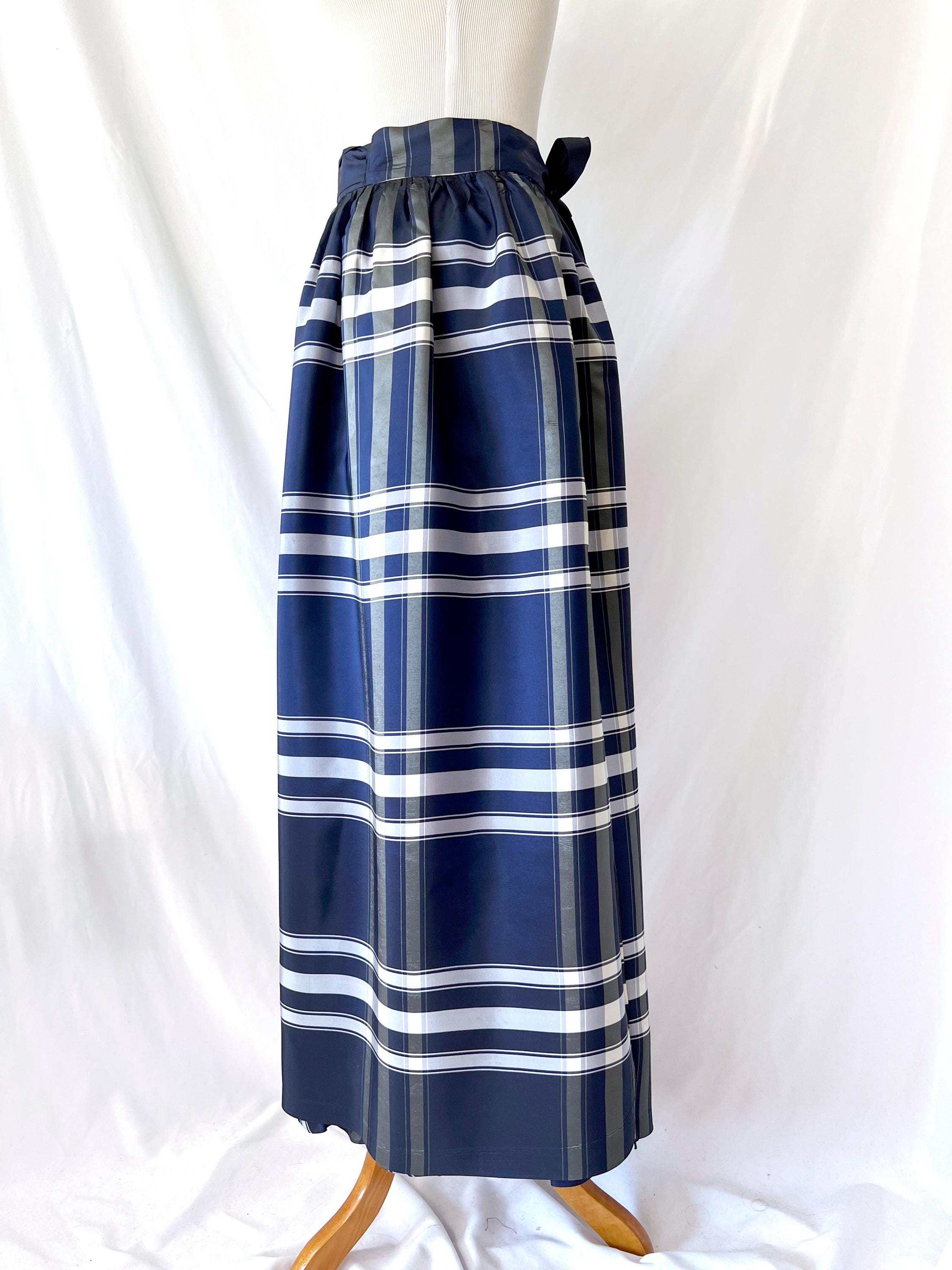 ellen tracy plaid ball gown skirt small
