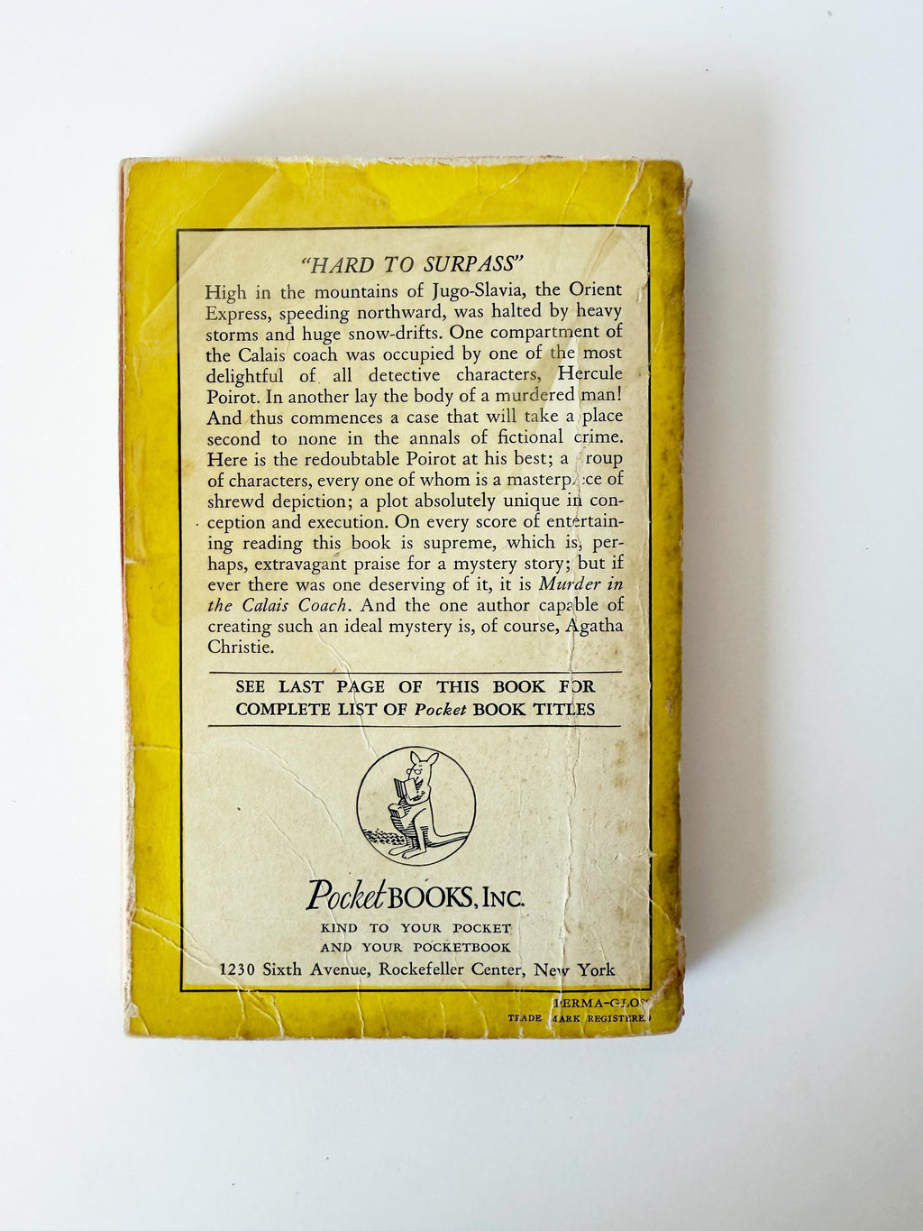 1946 Murder in the Calais Coach by Agatha Christie