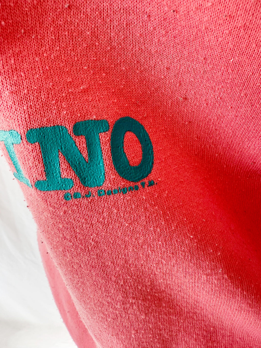 Vintage 80s Cheerleading Dinosaur Sweatshirt - Rah Rah Dino