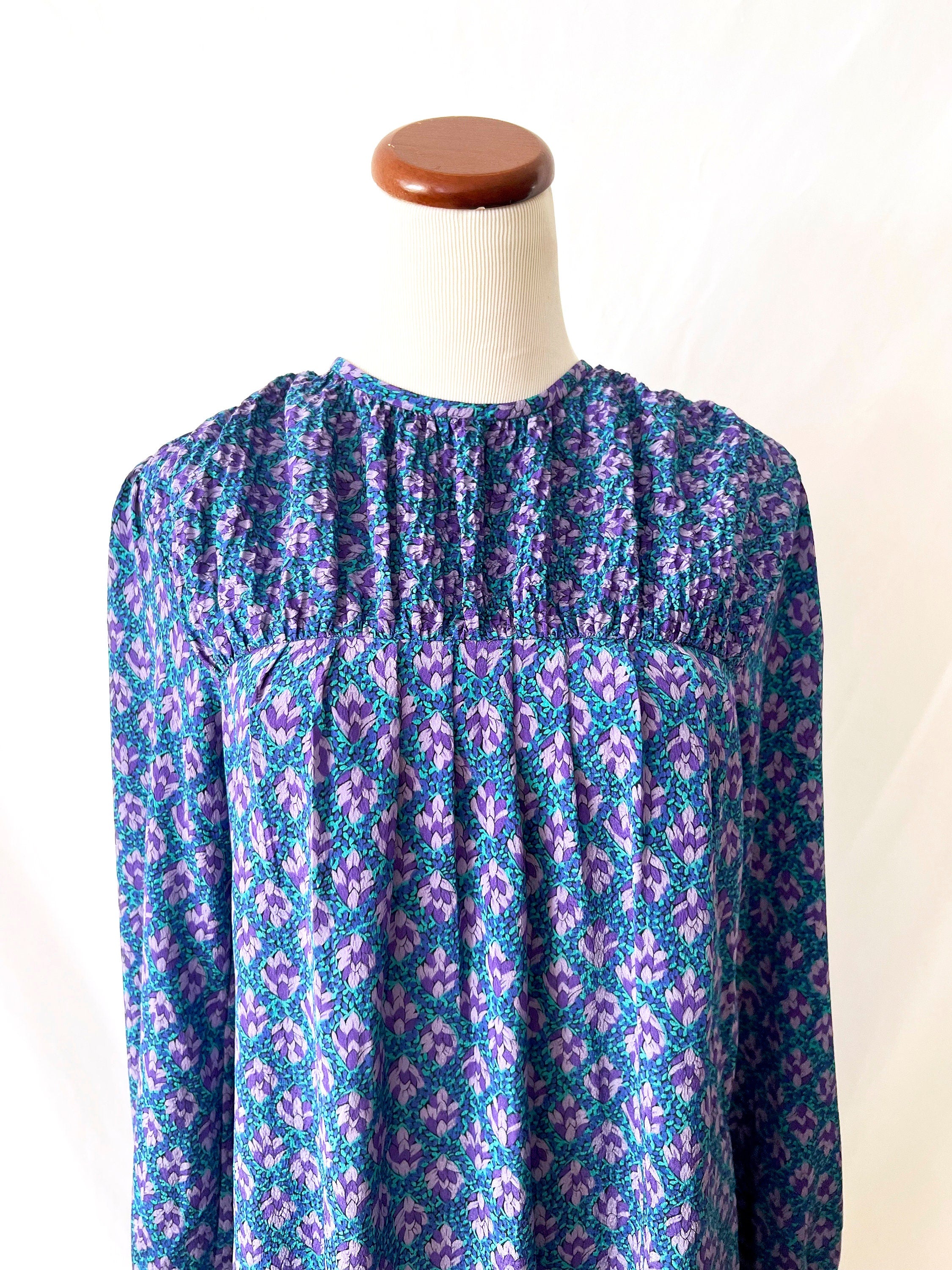 Vintage 90s Babydoll Dress / Leslie Fay / medium