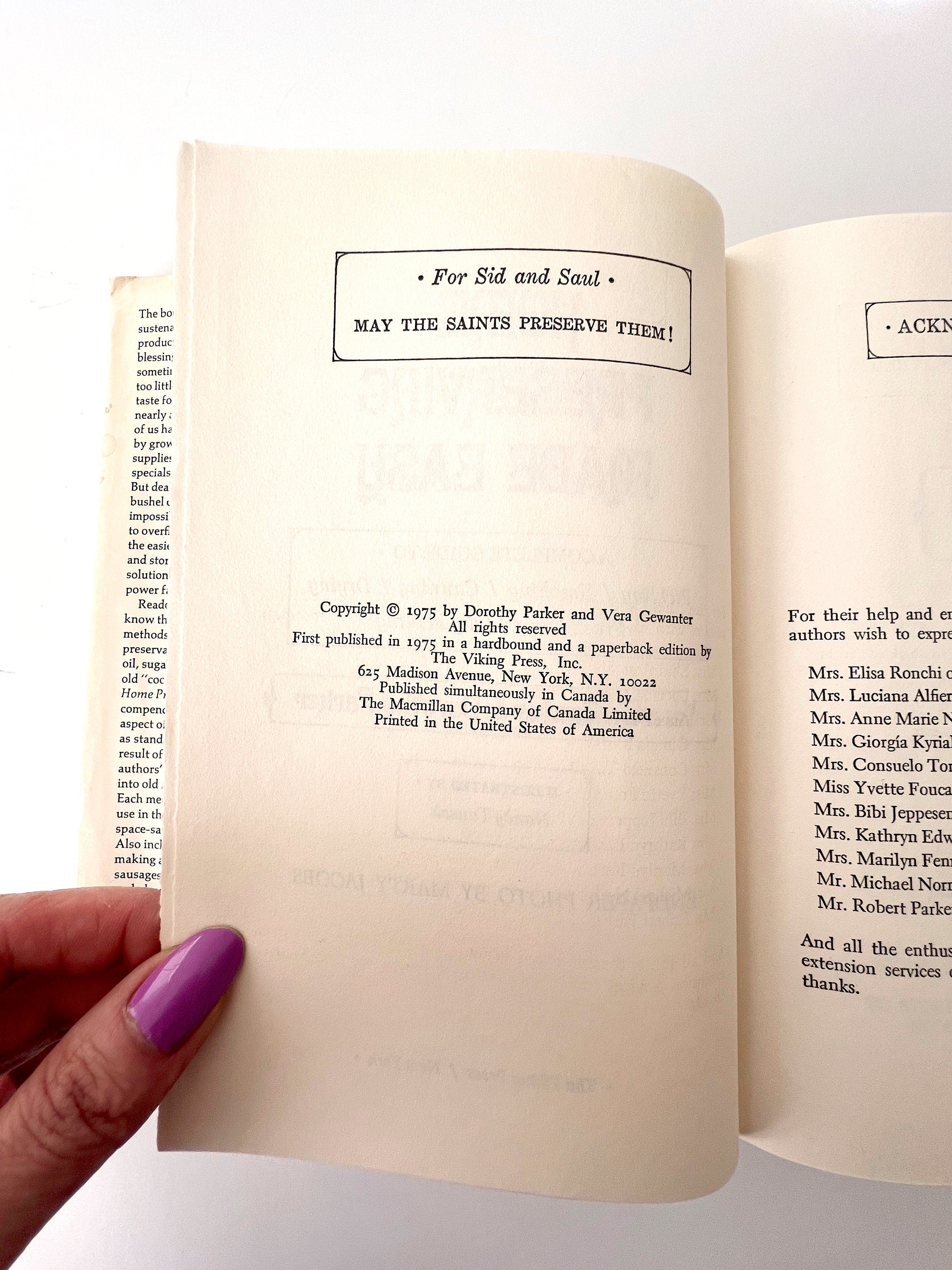 1975 Home Preserving Made Easy by Vera Gewanter