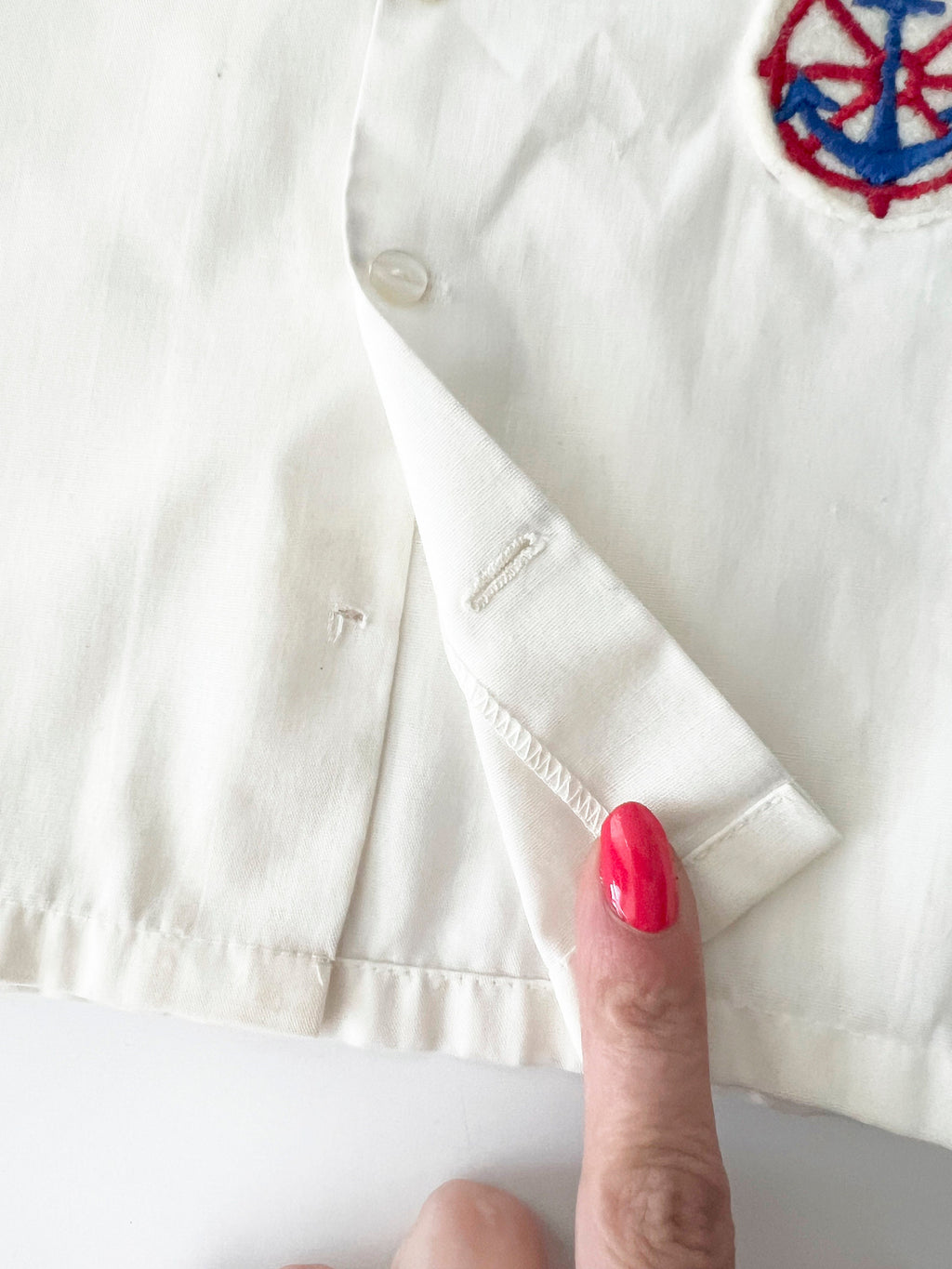 newborn sailor shirt, helm and anchor