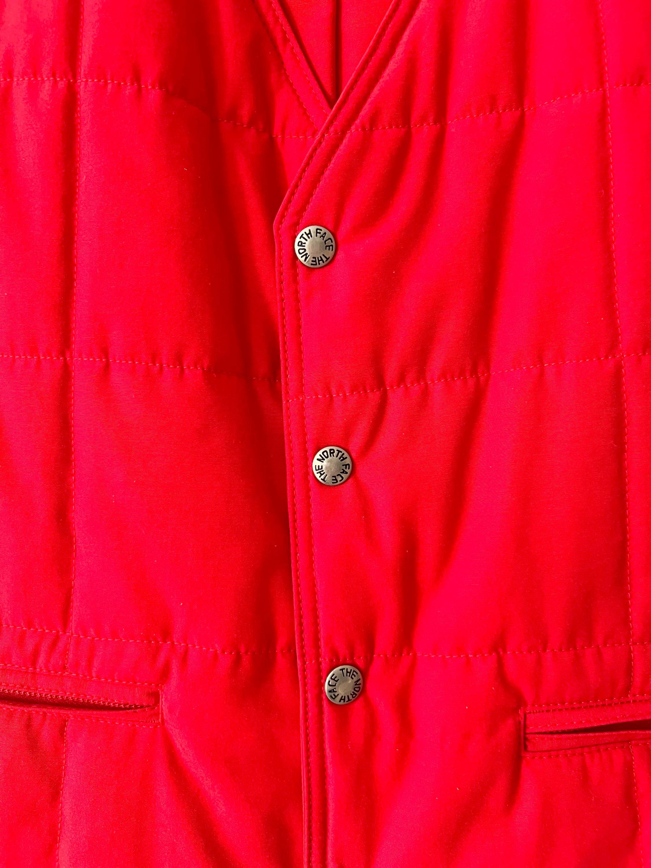 red vintage north face vest / winter snow ski hunting hiking liner vest / small