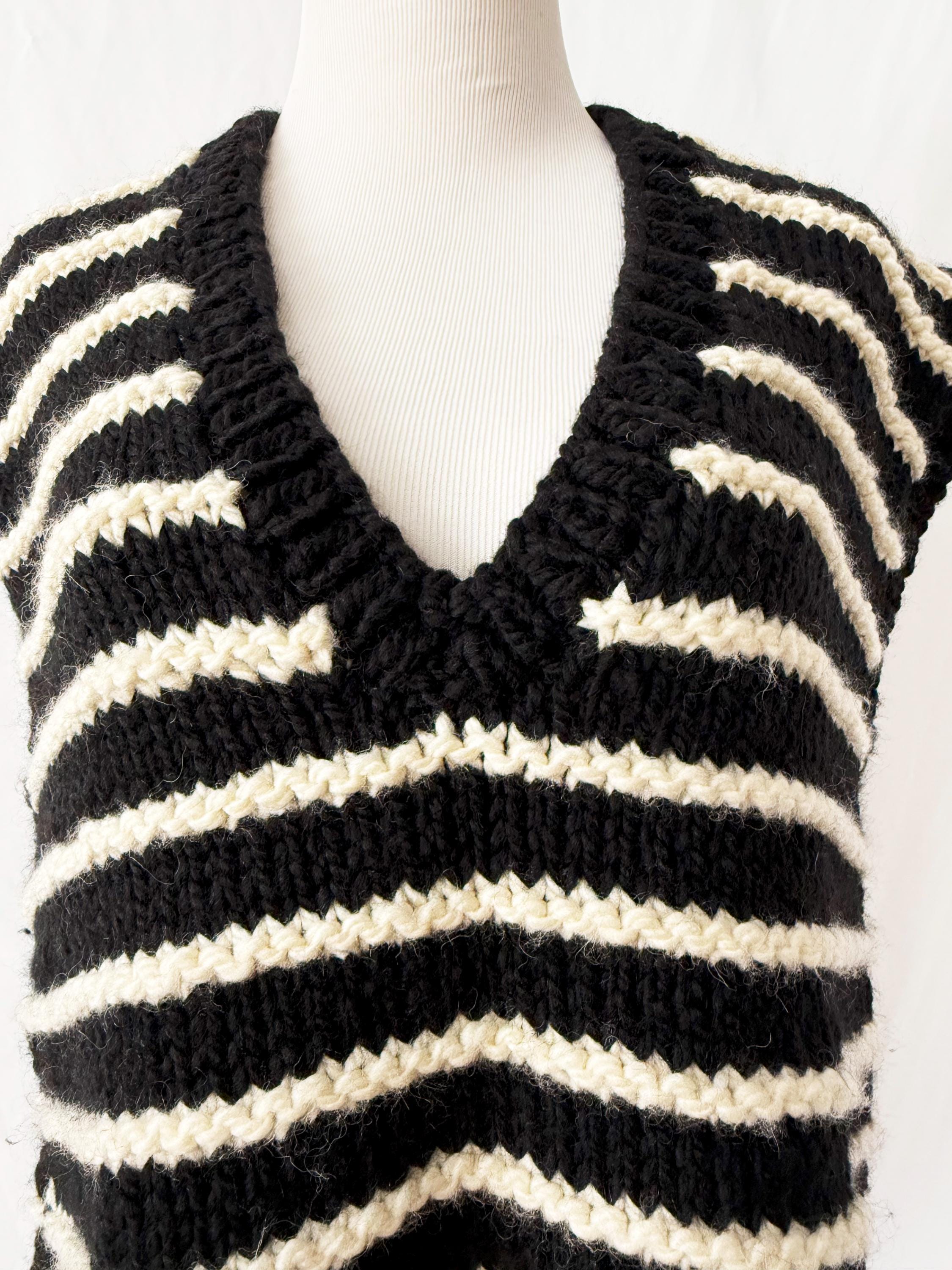 vintage 1980s chunky knit sweater medium