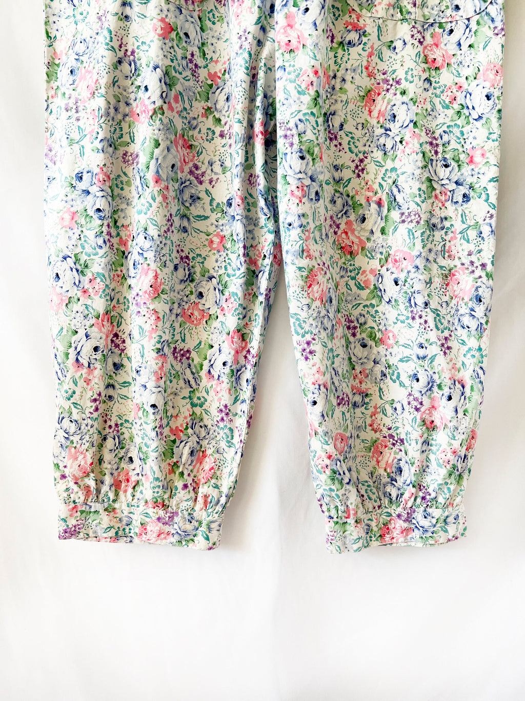 Floral Jumpsuit 1980s Romper One Piece Komil Small