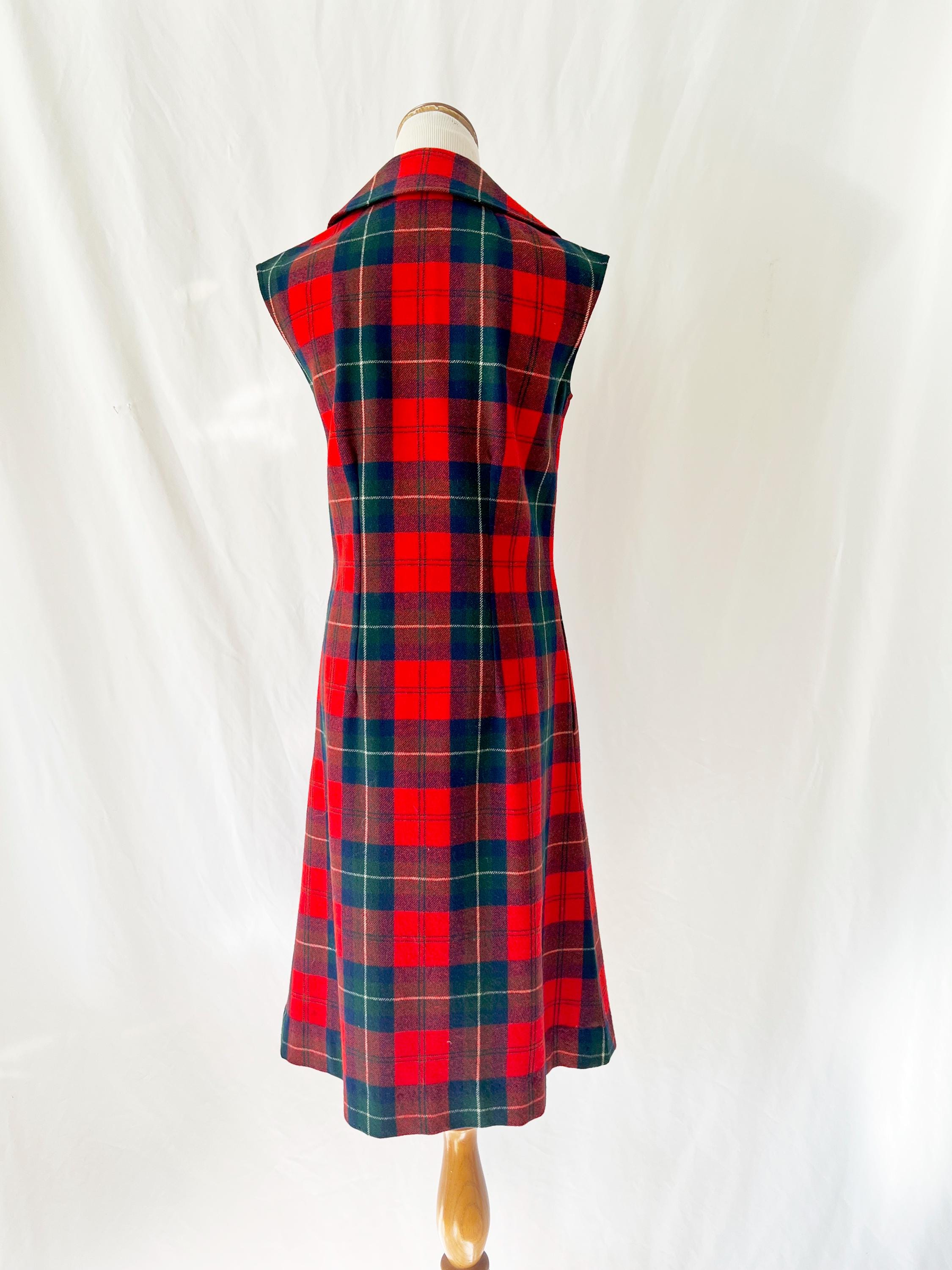 pendleton tartan plaid dress  small