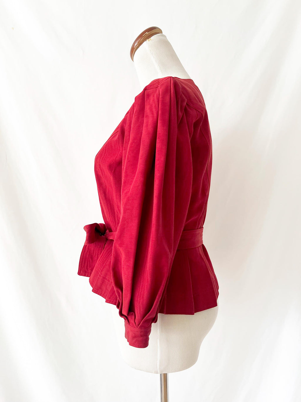 jean muir london blouse evening jacket lucite buttons small