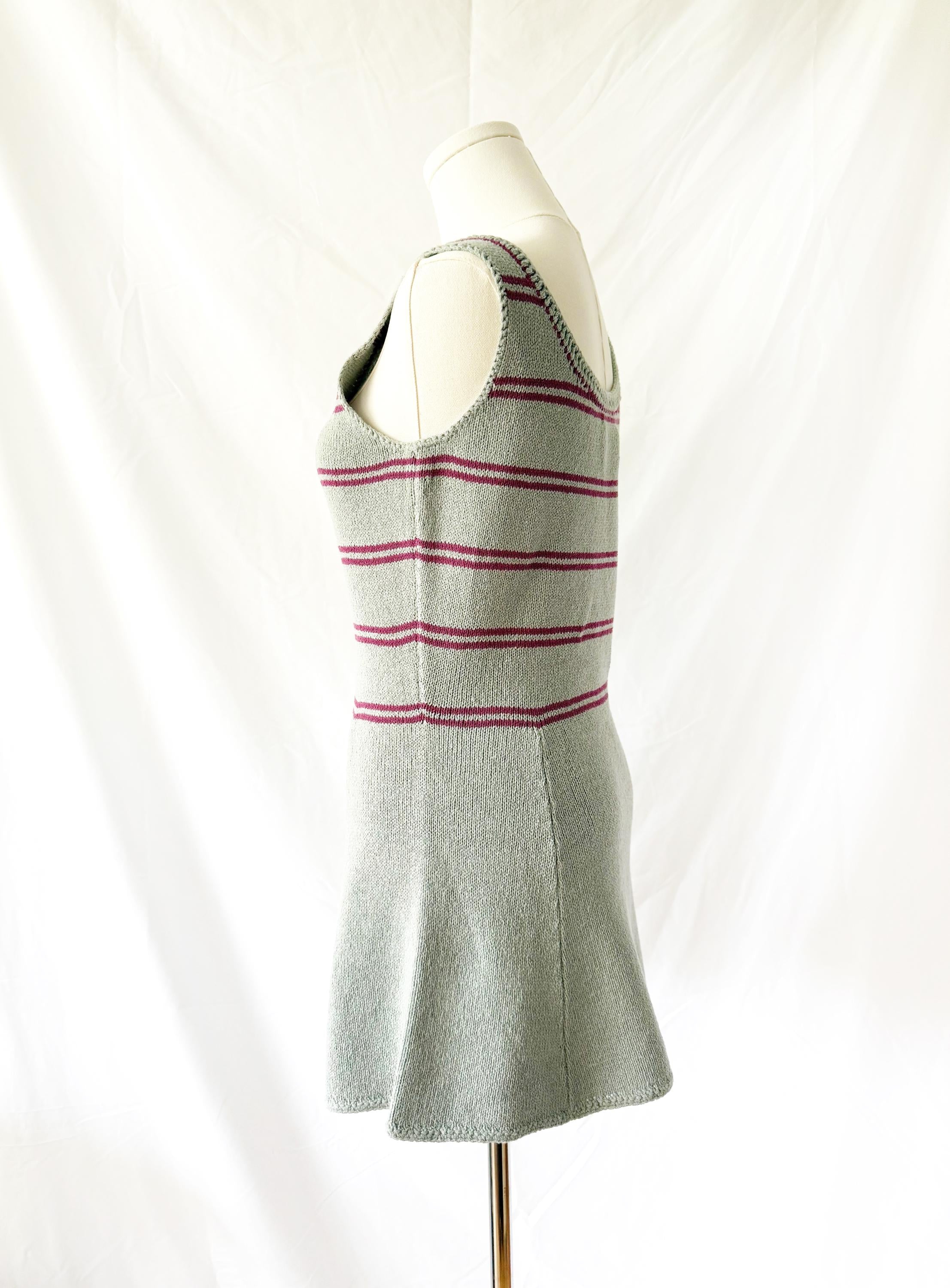 1970s knit tennis dress Hampton Court Knits Medium