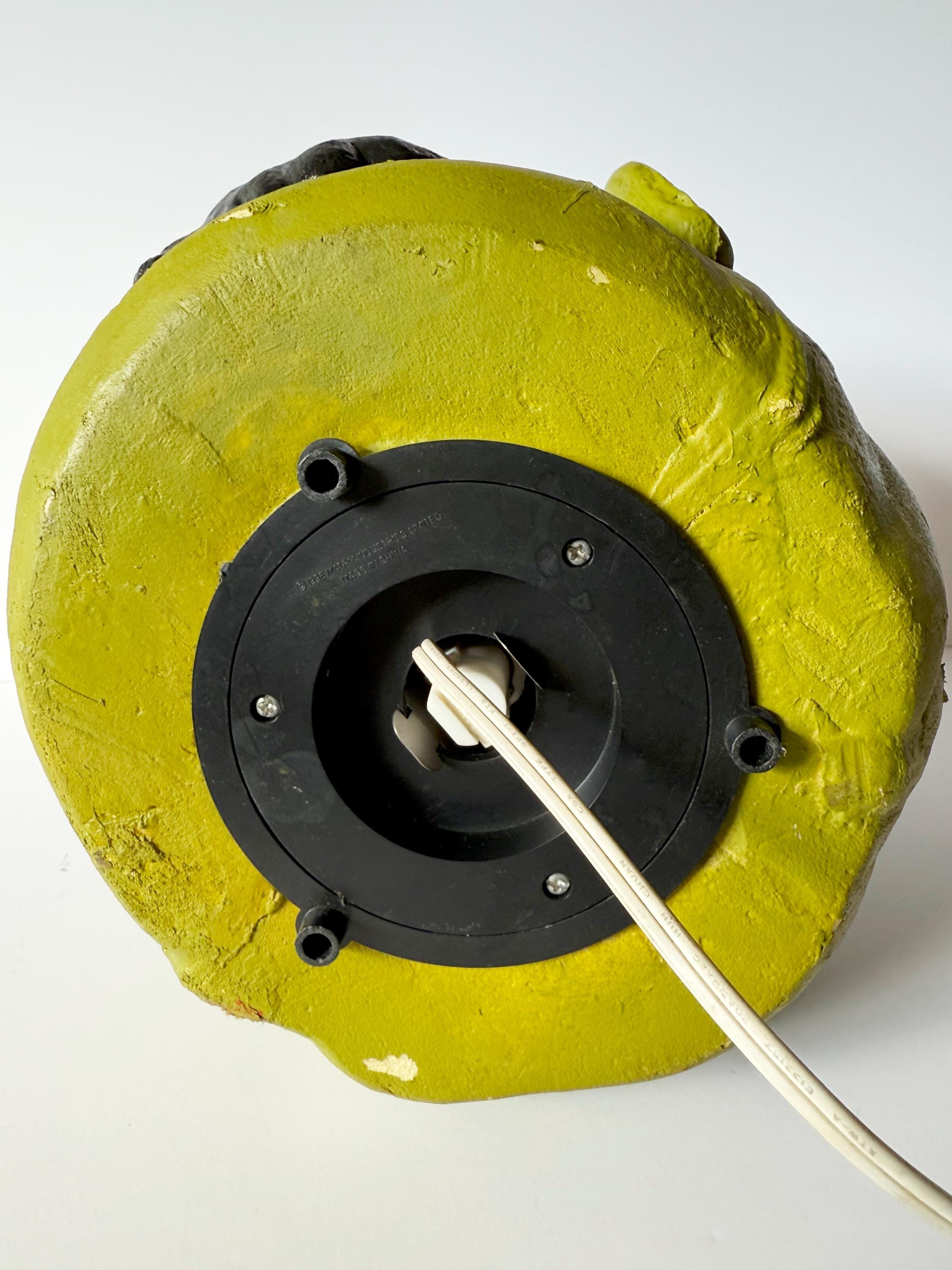 1996 Frankenstein Head Halloween Light Up Blow Mold Foam Face Matrix Industry