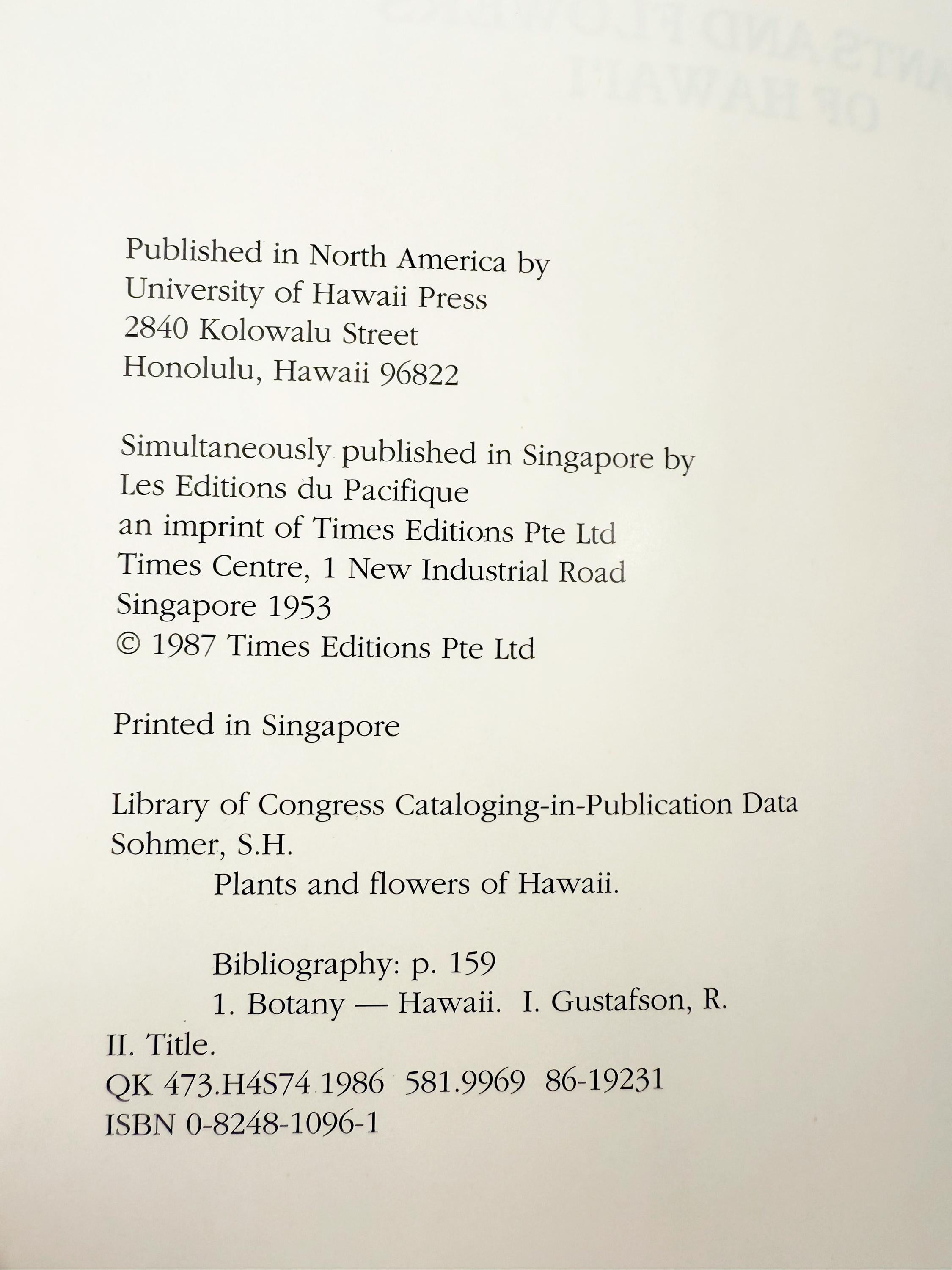 1987 Plants and Flowers of Hawai'i