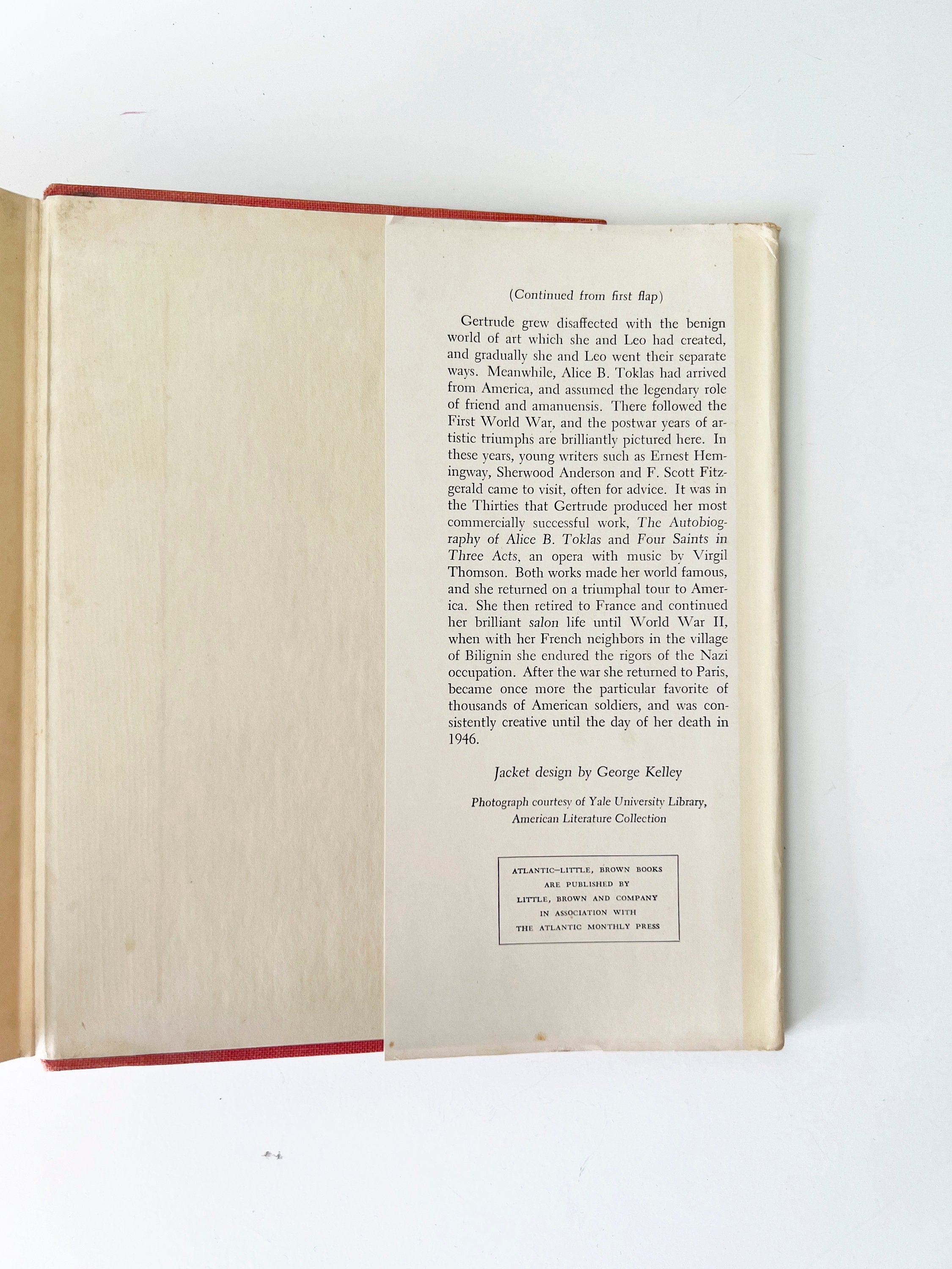 The Third Rose: Gertrude Stein, 1959 First Edition Hardcover