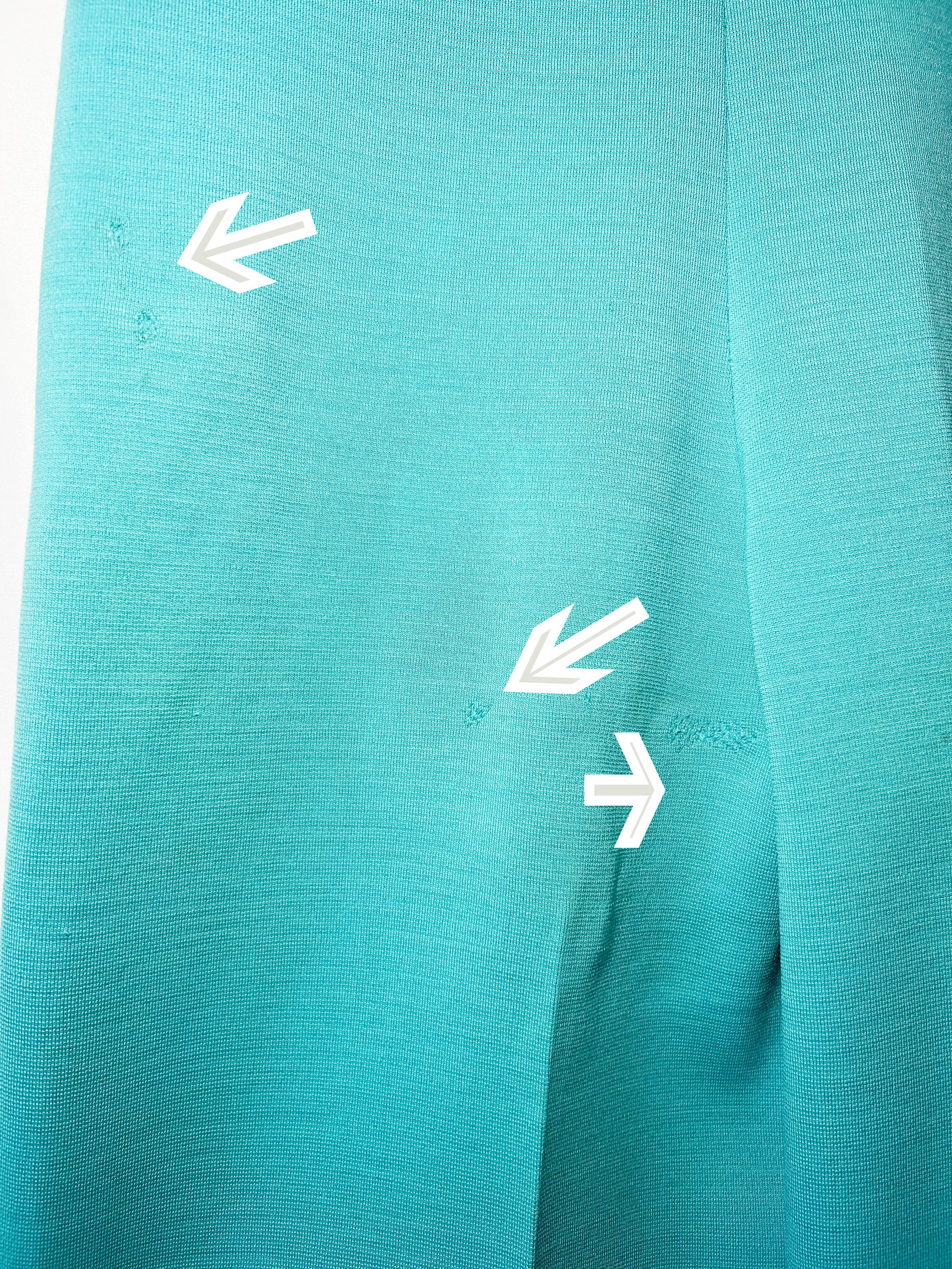 vintage 70s French jumpsuit turquoise zippered wool one piece  small