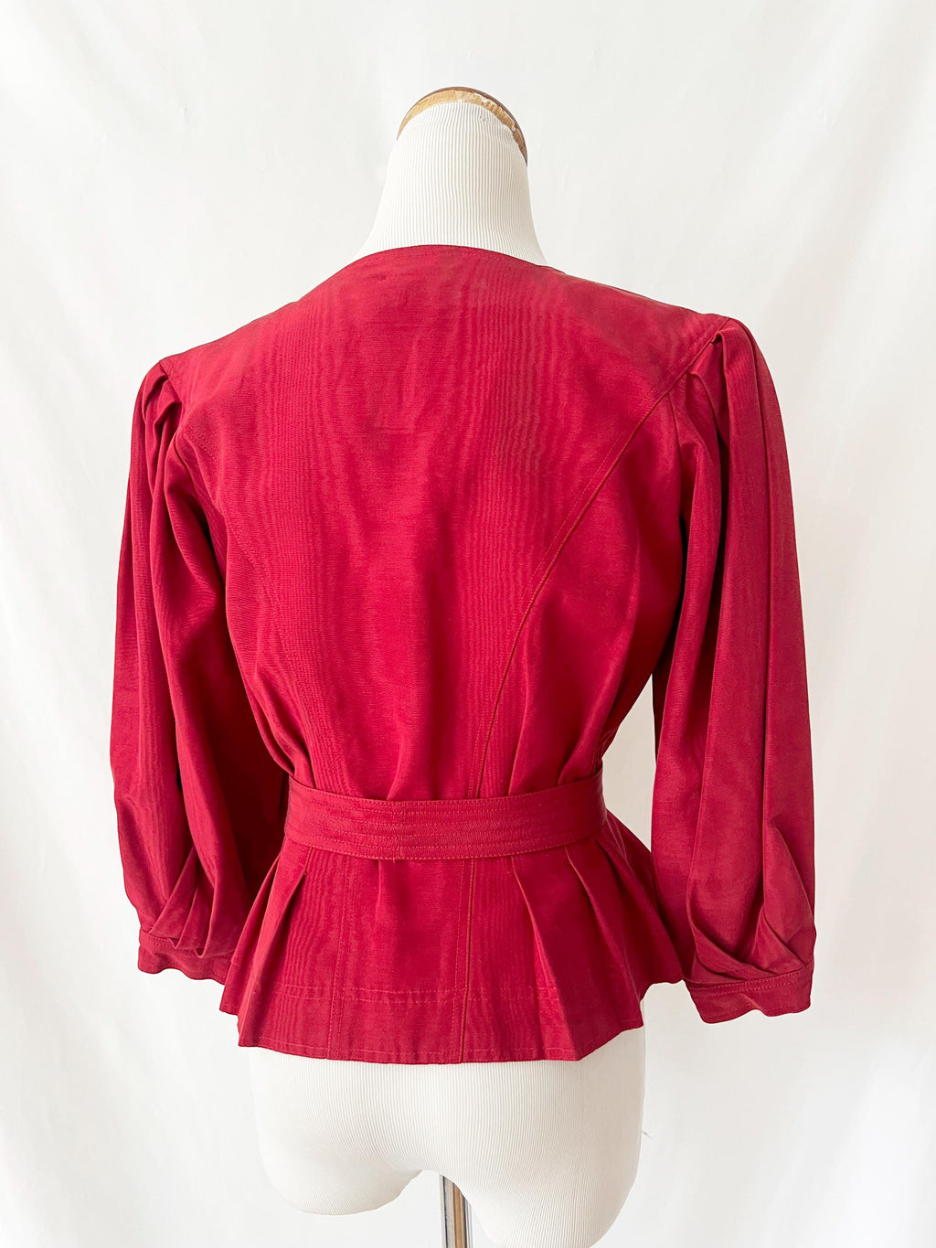 jean muir london blouse evening jacket lucite buttons small