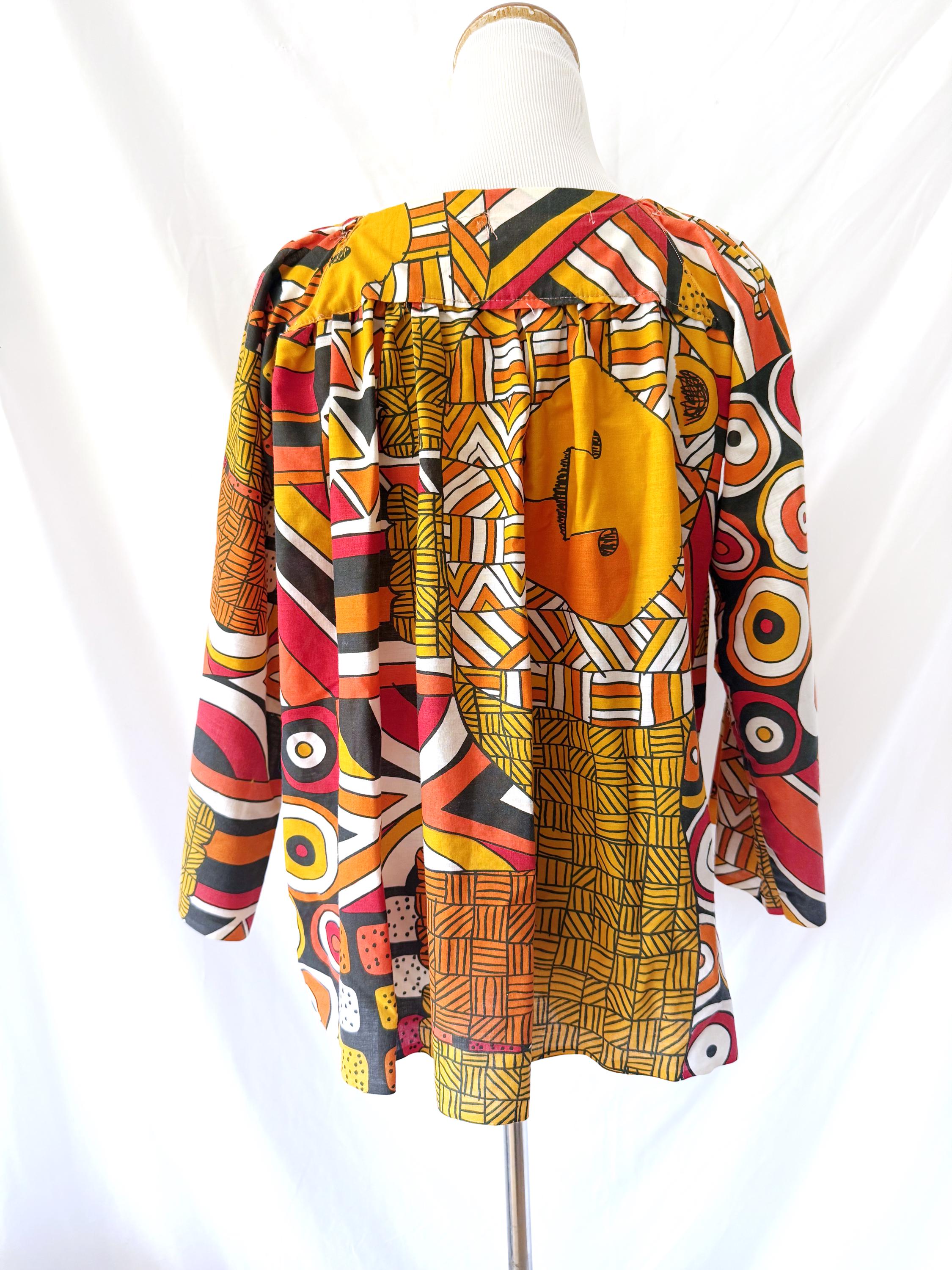 1960s Psychedelic Top Small
