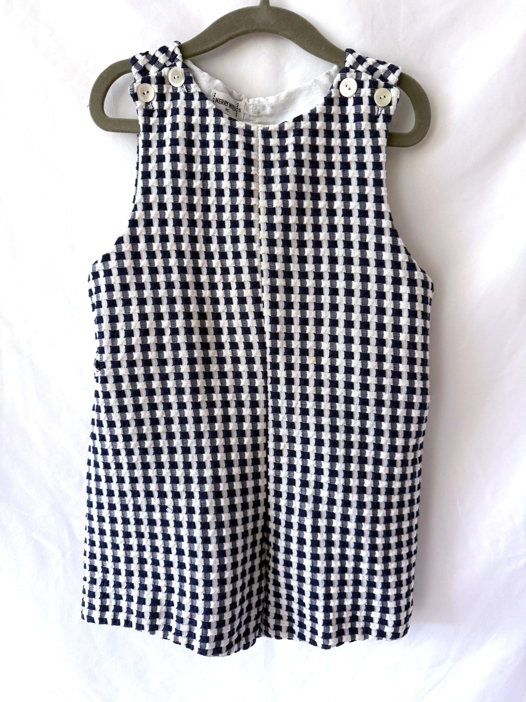 VTG Merry Mites Inc Boys 5 Romper Overall Shortalls Style