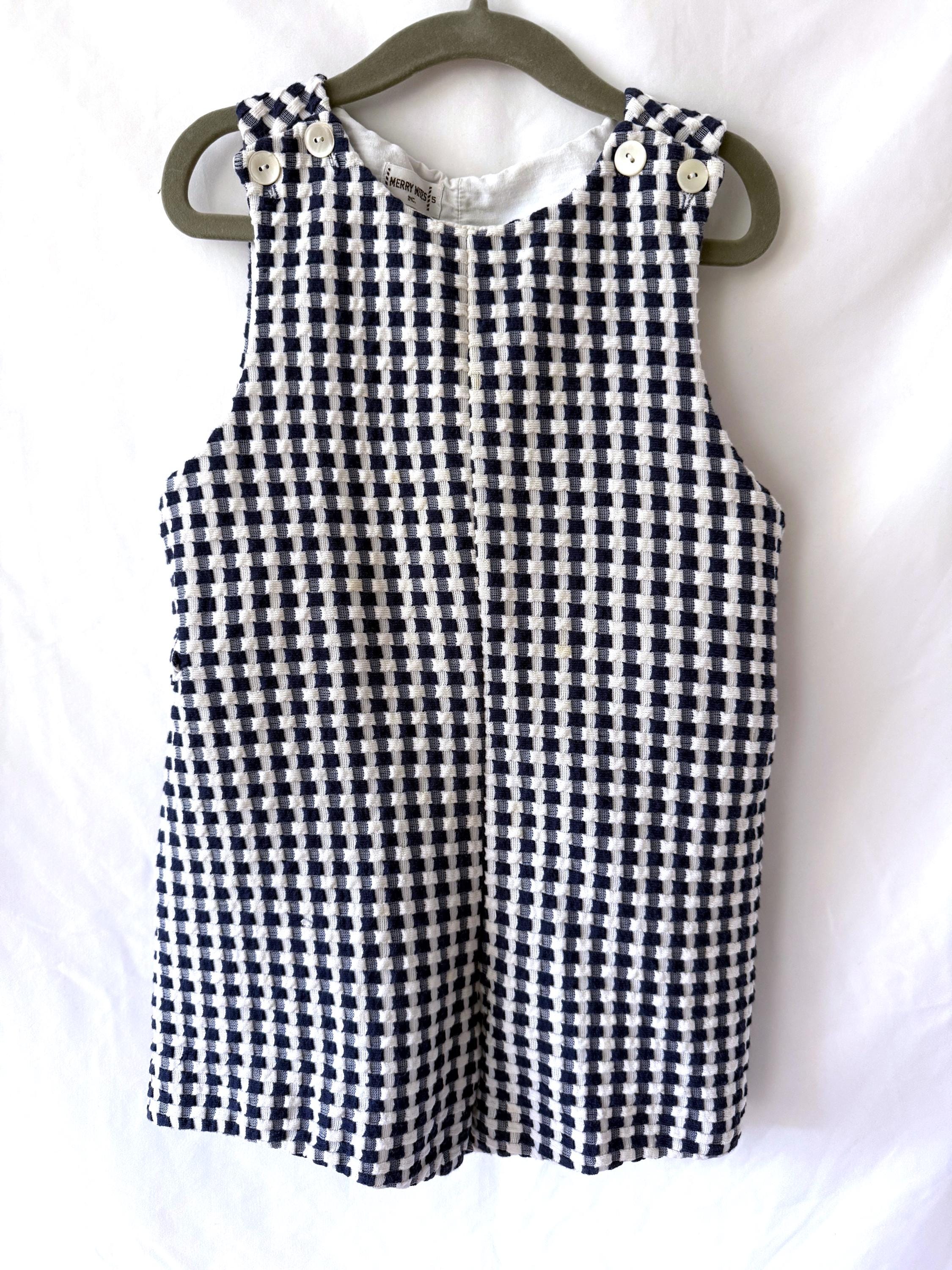 VTG Merry Mites Inc Boys 5 Romper Overall Shortalls Style