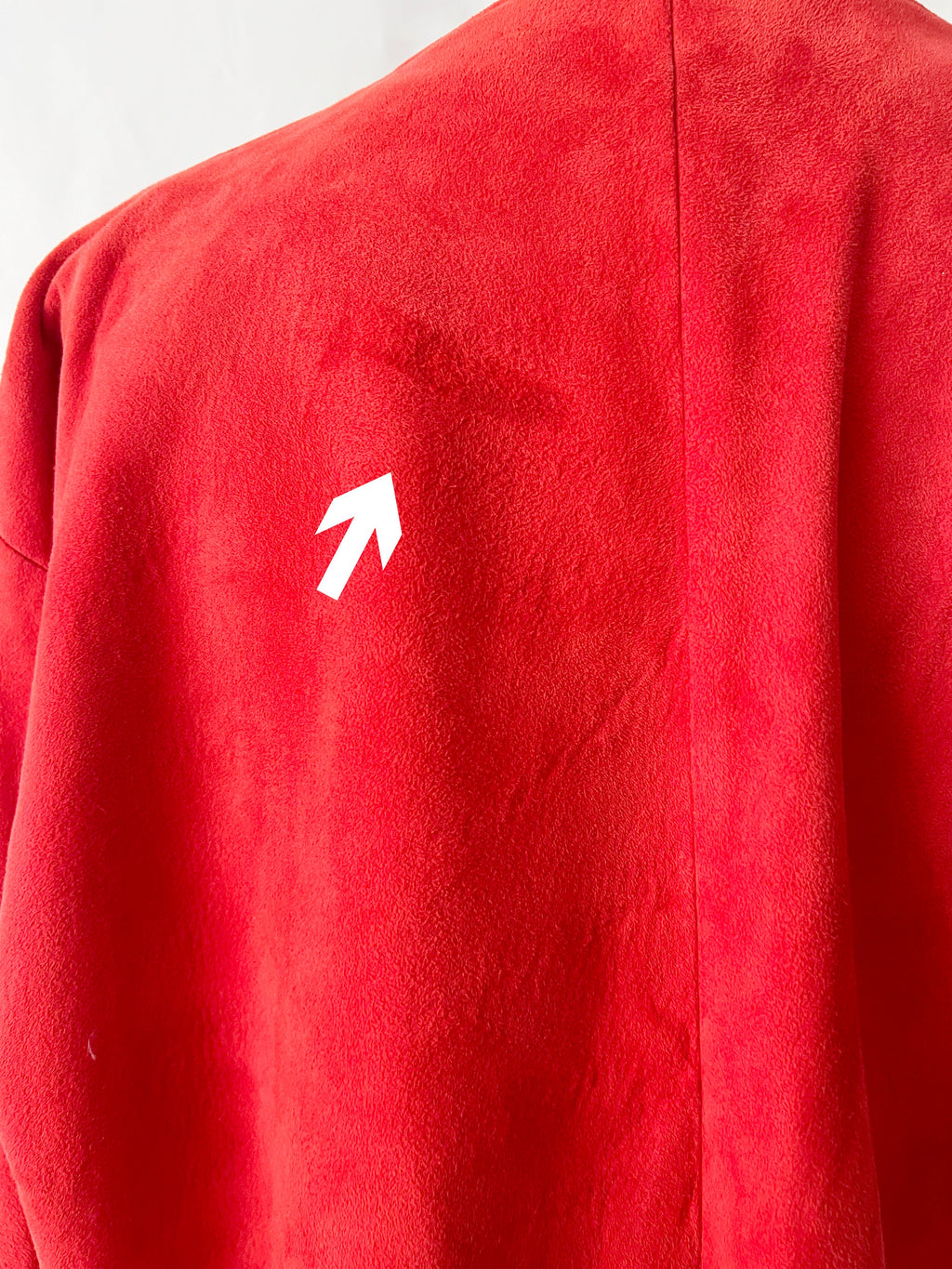 vintage suede jacket /saffron leather /  made in new mexico / medium