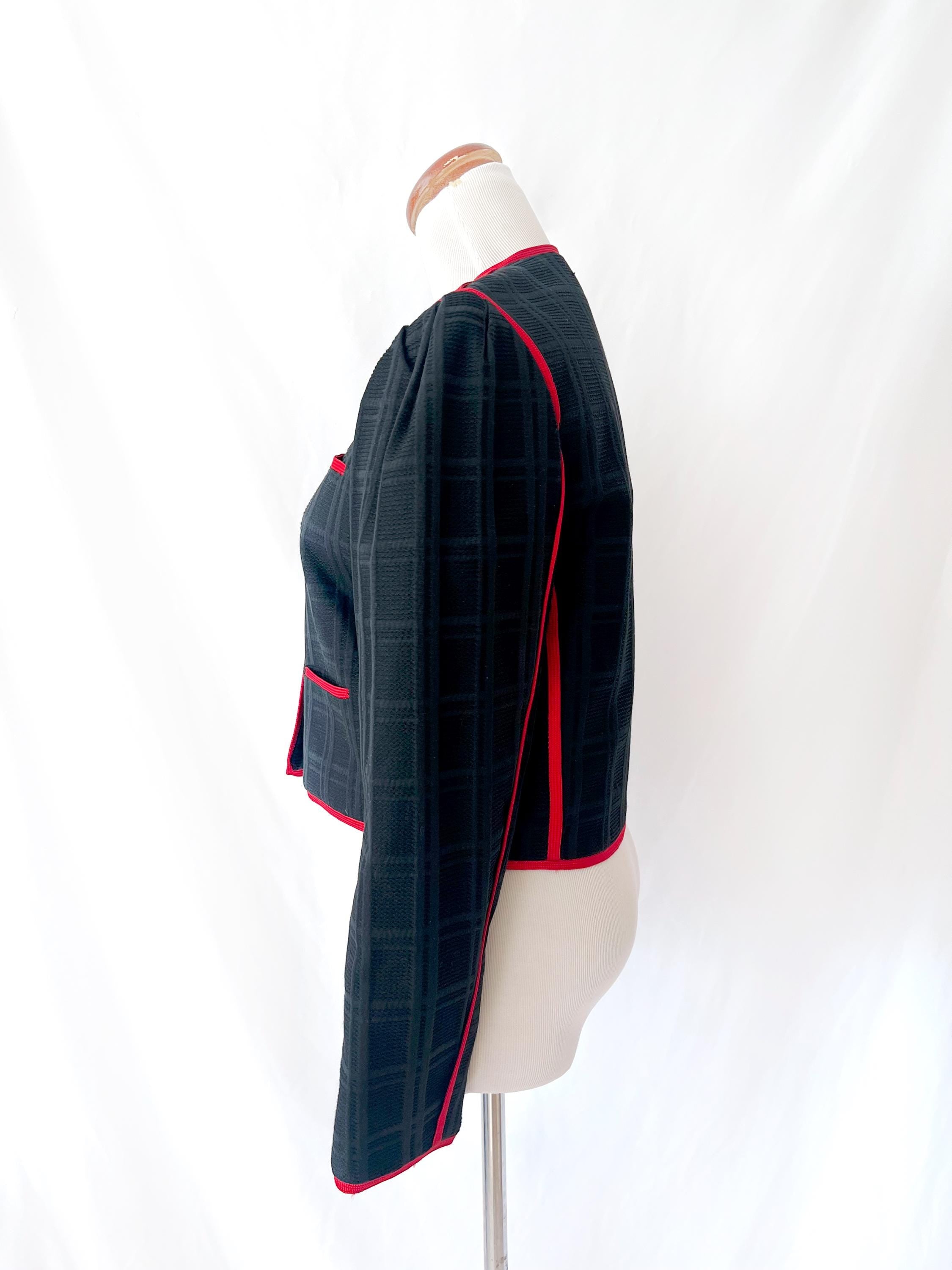 1980s elsa martinelli cropped blazer jacket small