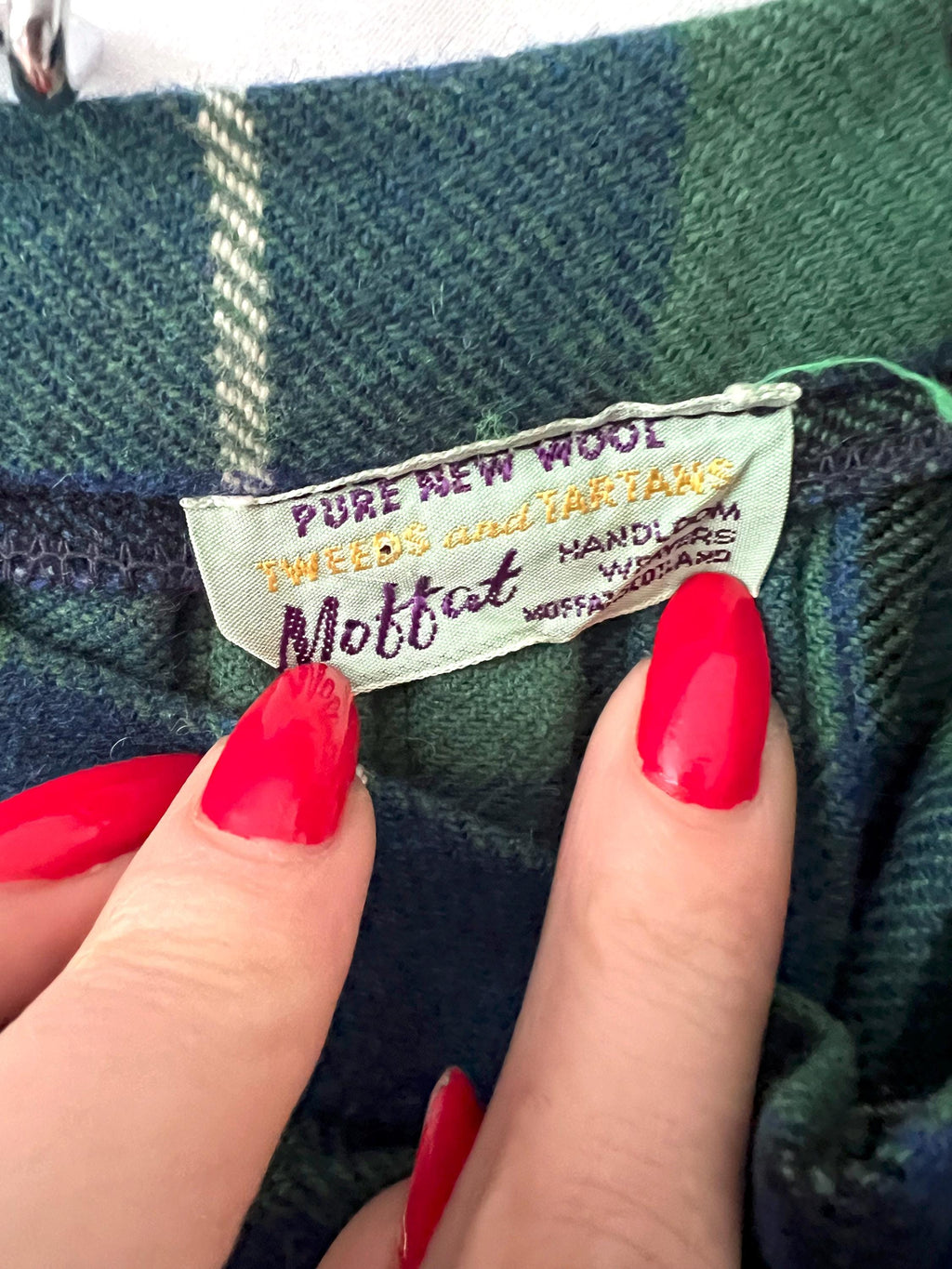 authentic tartan plaid kilt skirt size 7 / 8