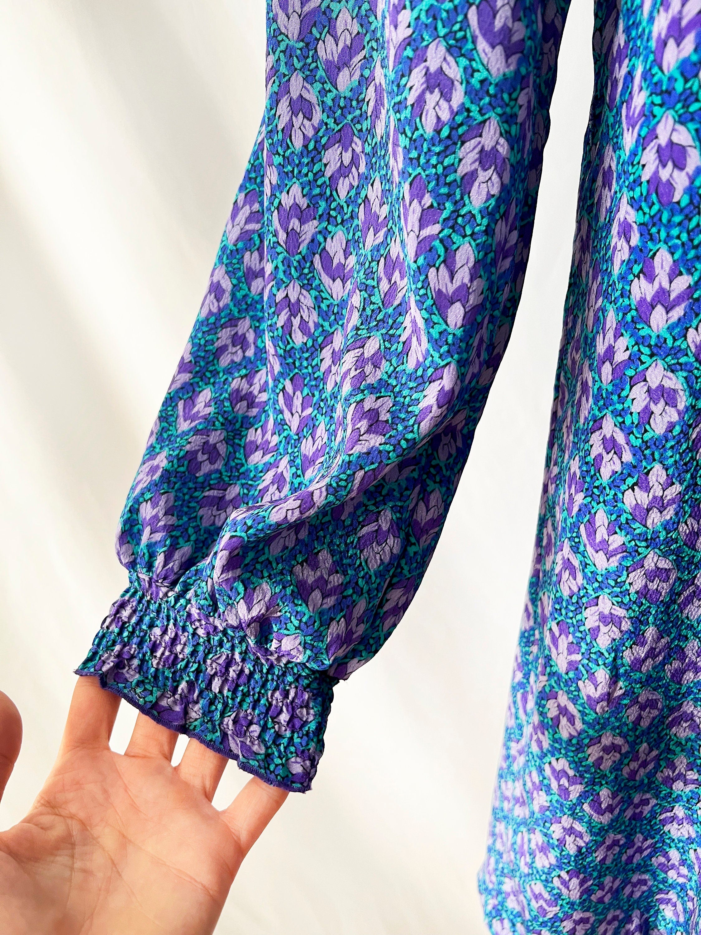 Vintage 90s Babydoll Dress / Leslie Fay / medium