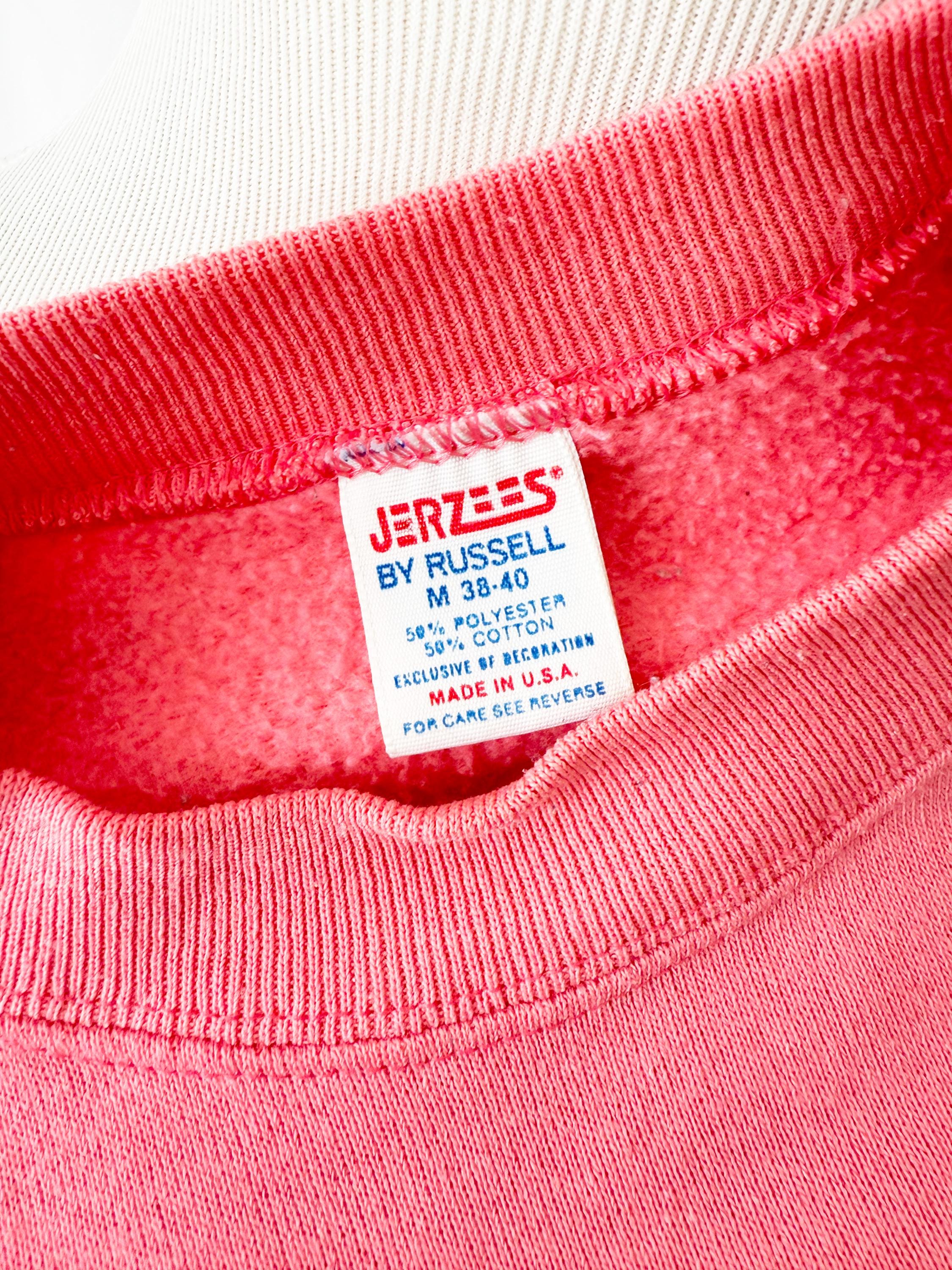 Vintage 80s Cheerleading Dinosaur Sweatshirt - Rah Rah Dino