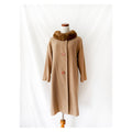 vintage 1960s cashmere and fur coat medium