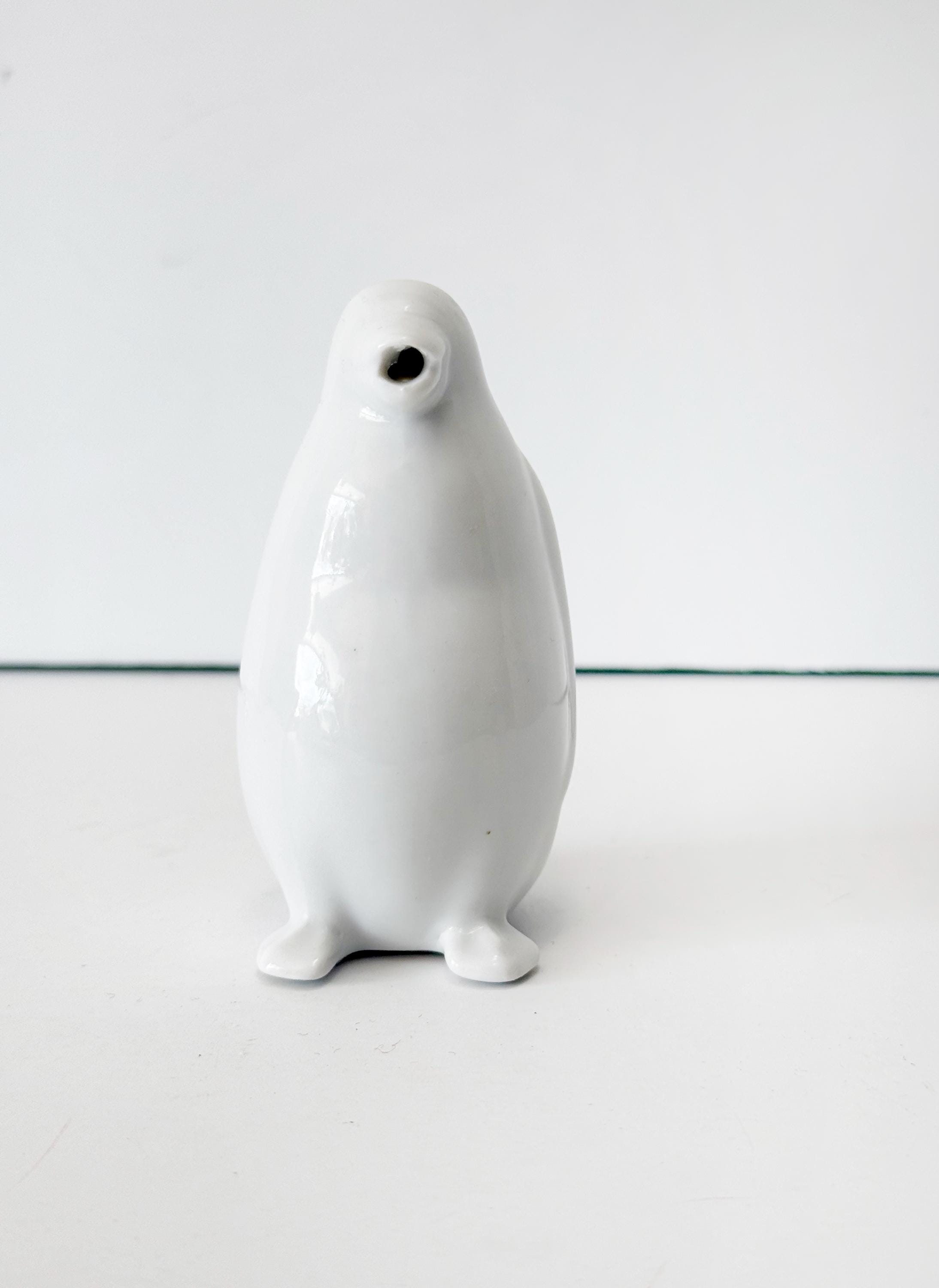 Baby Penguin Vintage Creamer White Porcelain