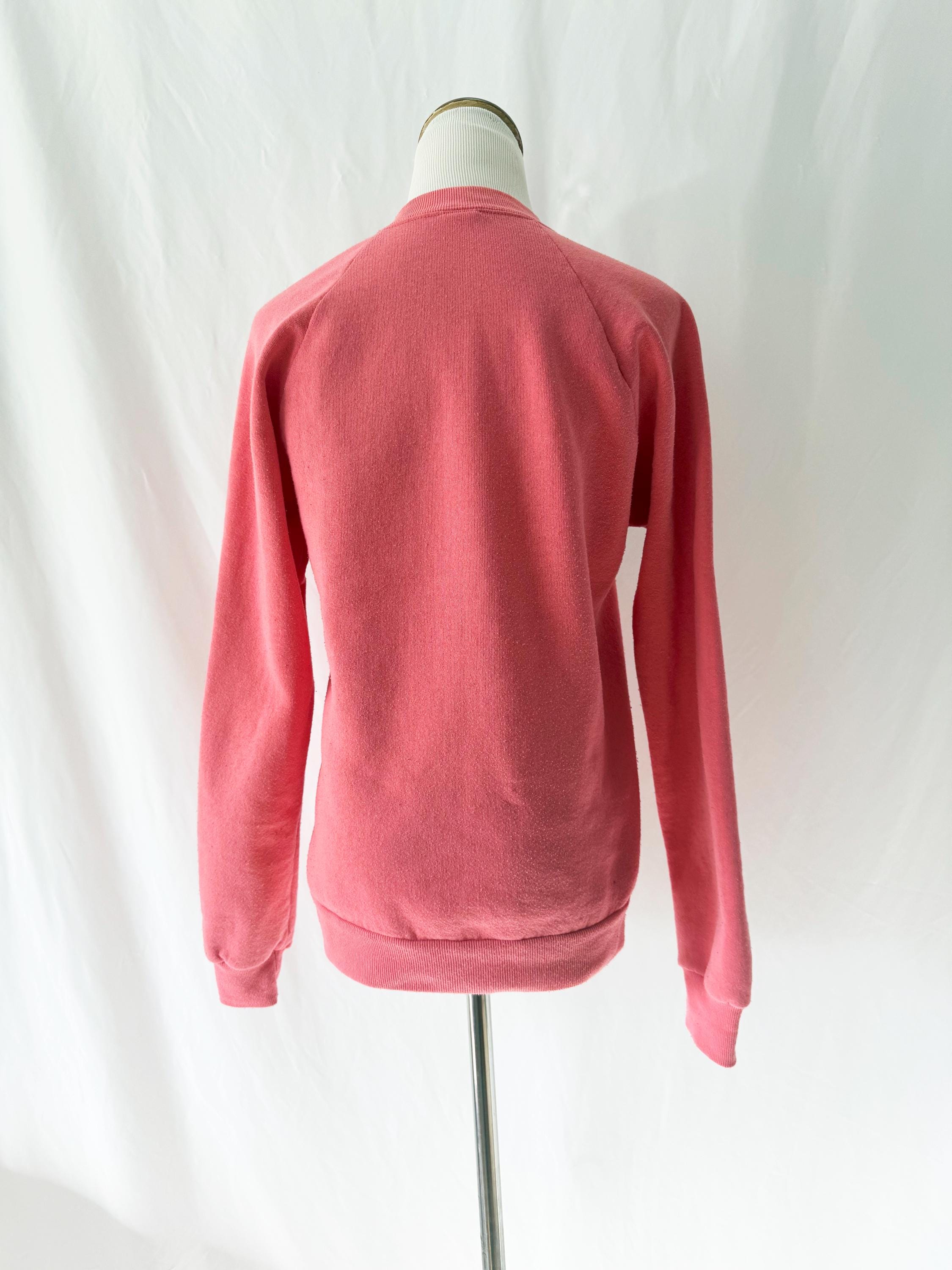 Vintage 80s Cheerleading Dinosaur Sweatshirt - Rah Rah Dino