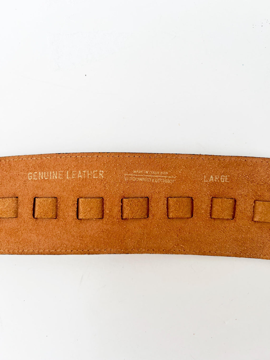 vintage wide belt stone metal and leather cinch belt / large