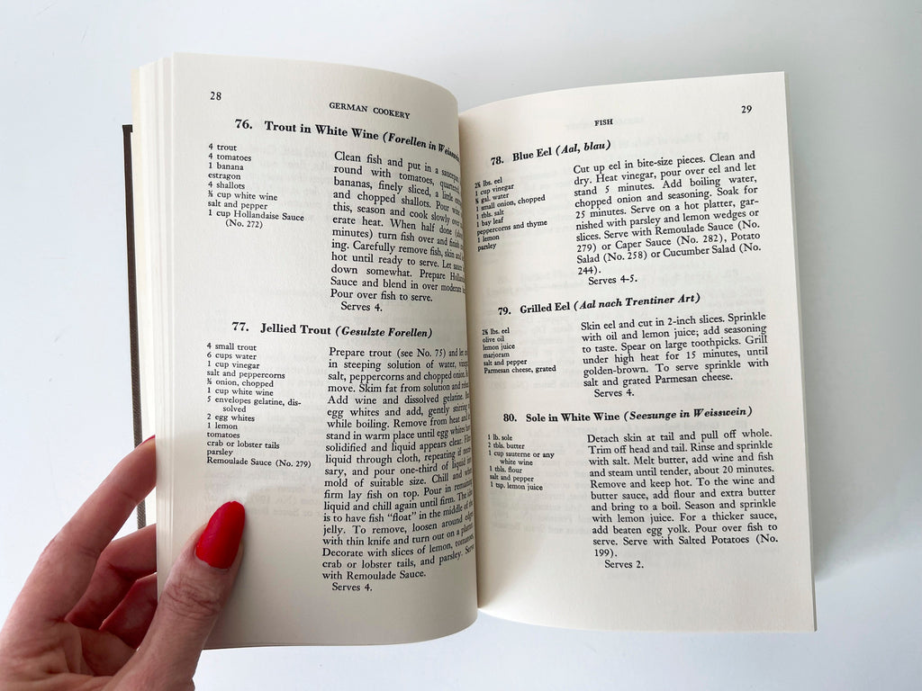 1983 German Cookery By Elizabeth Schuler & Translated By Joy Gary Hardcover Crown Publishers