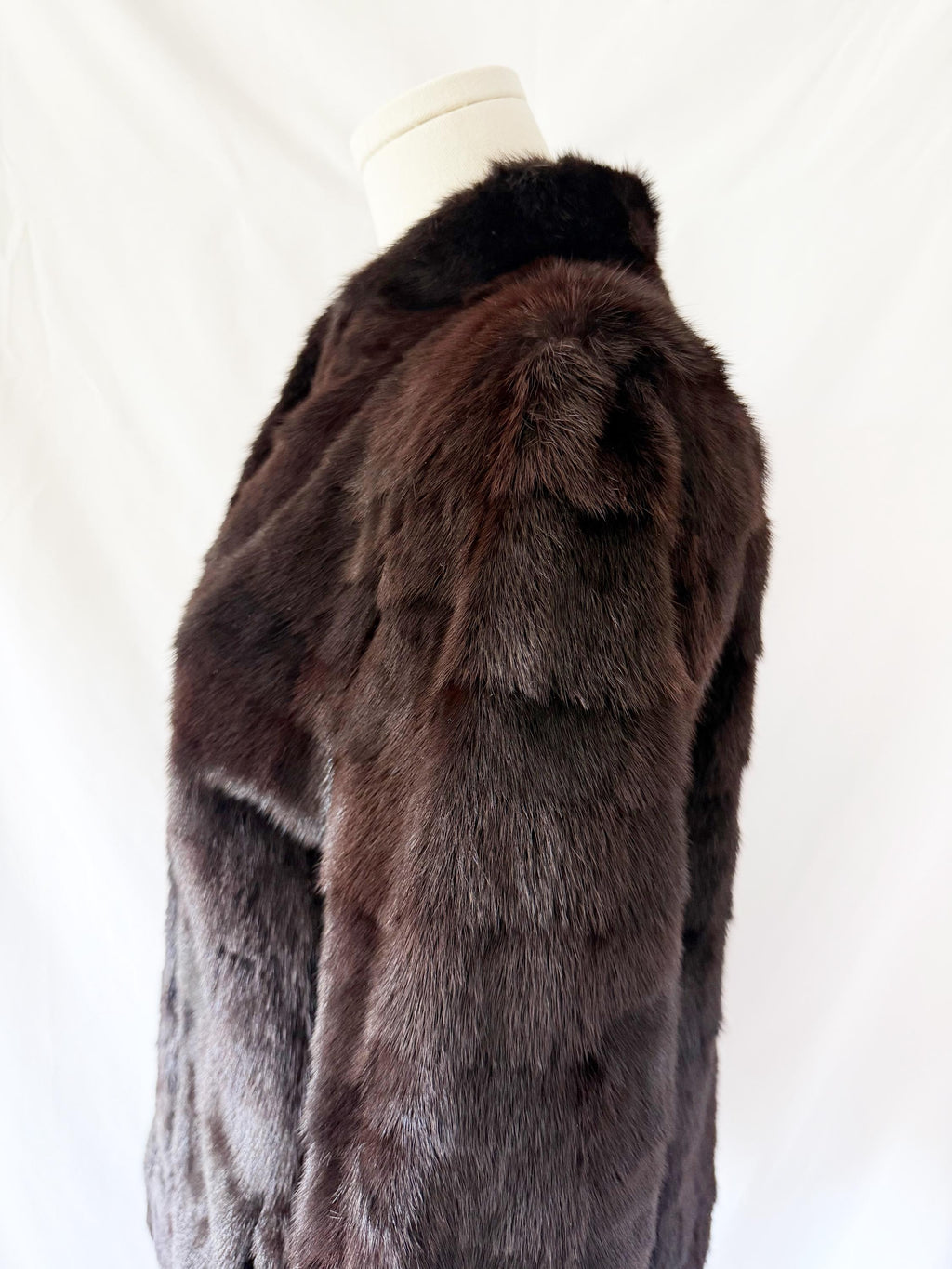 1980s Mink Bomber Jacket Medium