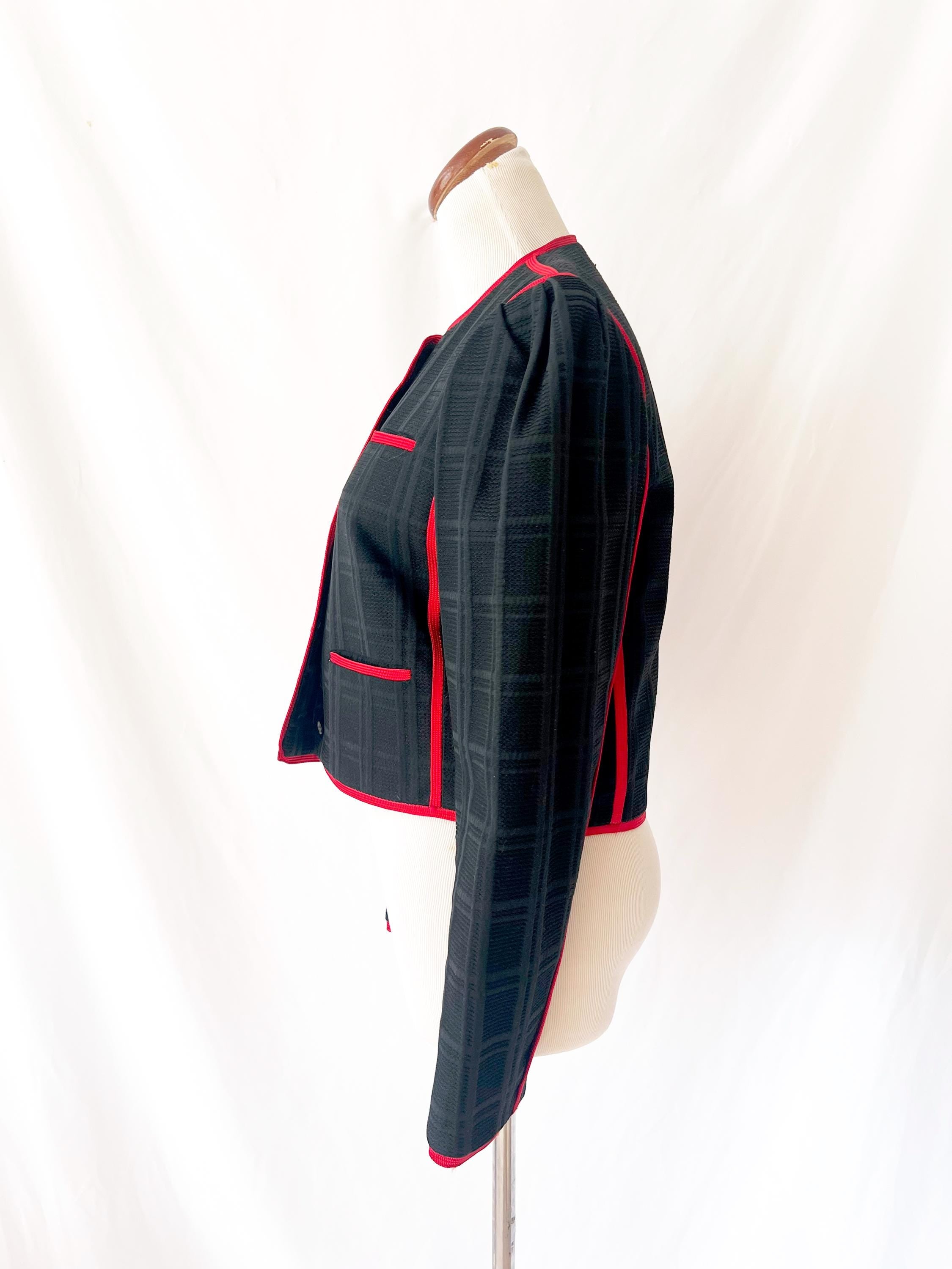 1980s elsa martinelli cropped blazer jacket small