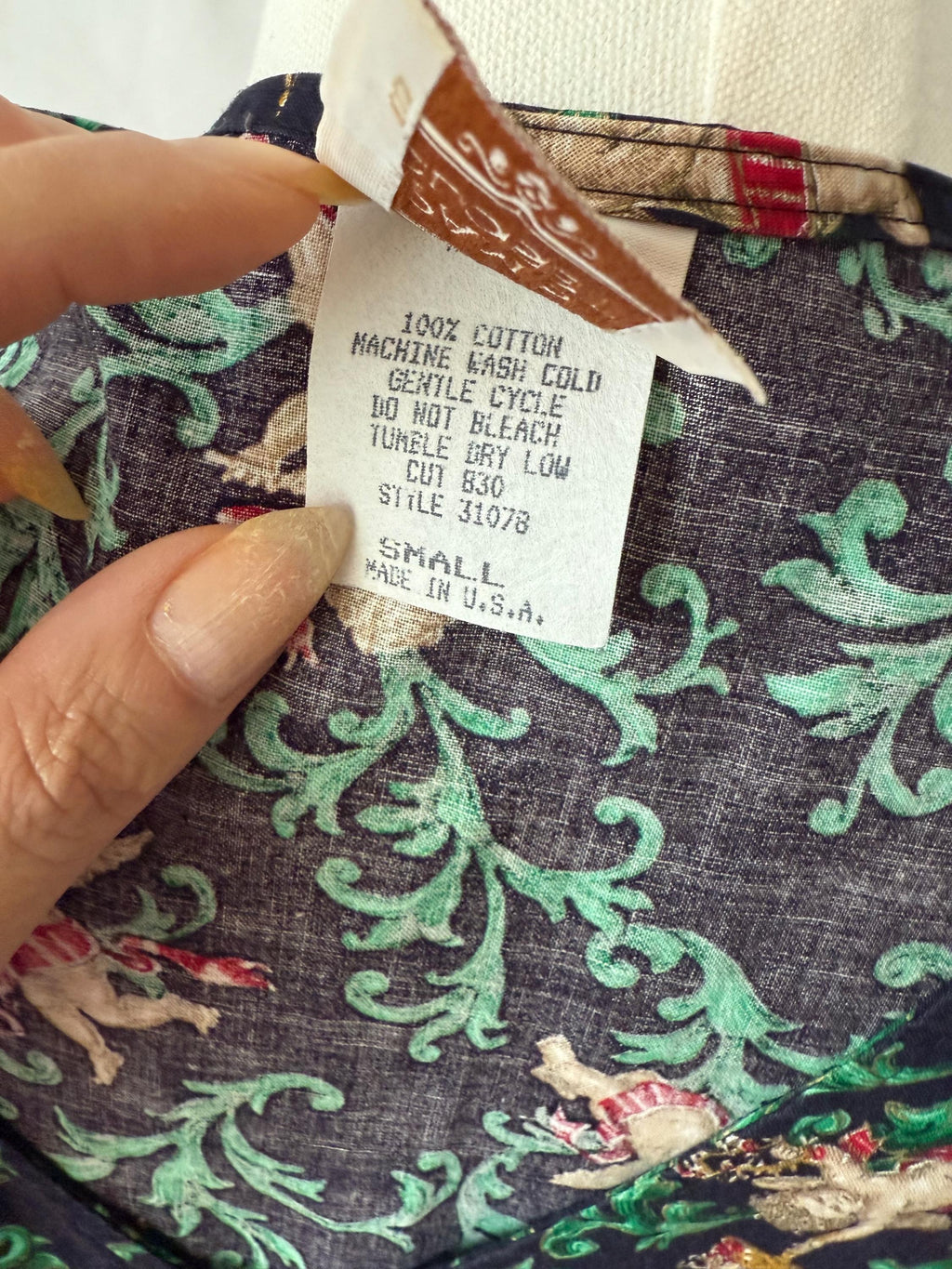 Vintage Pam's Closet Cherubs Angels  Jumper Dress Small