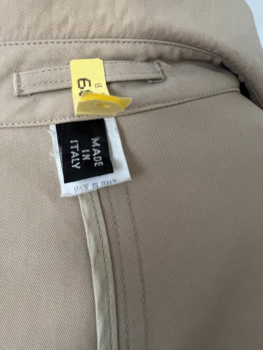 Vintage Paul Stuart Trench Coat: Cotton Crepe, Made in Italy