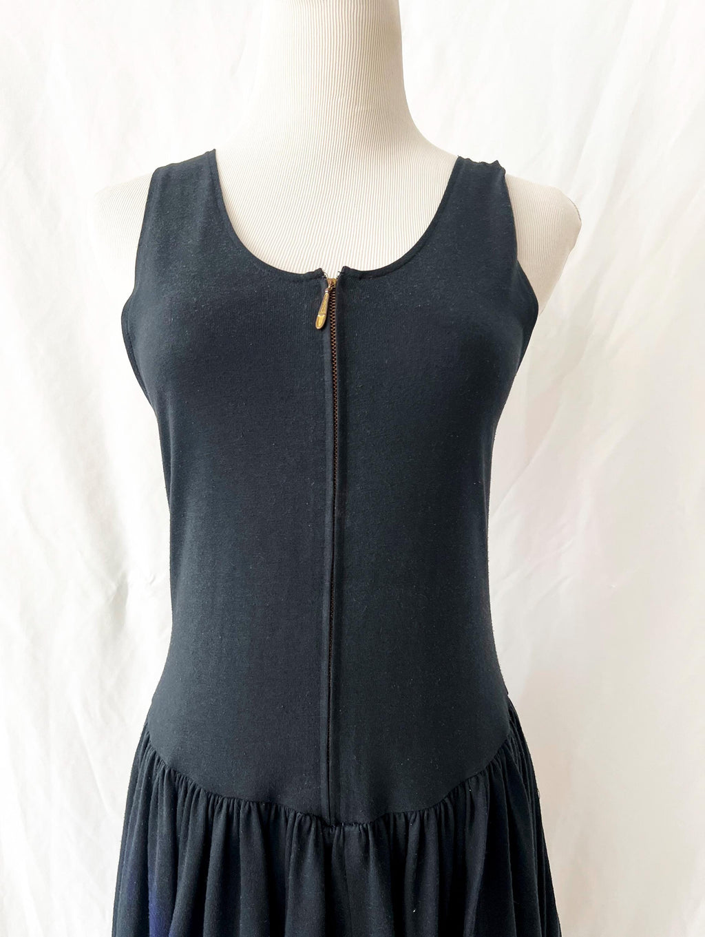 black zipper dress small / medium