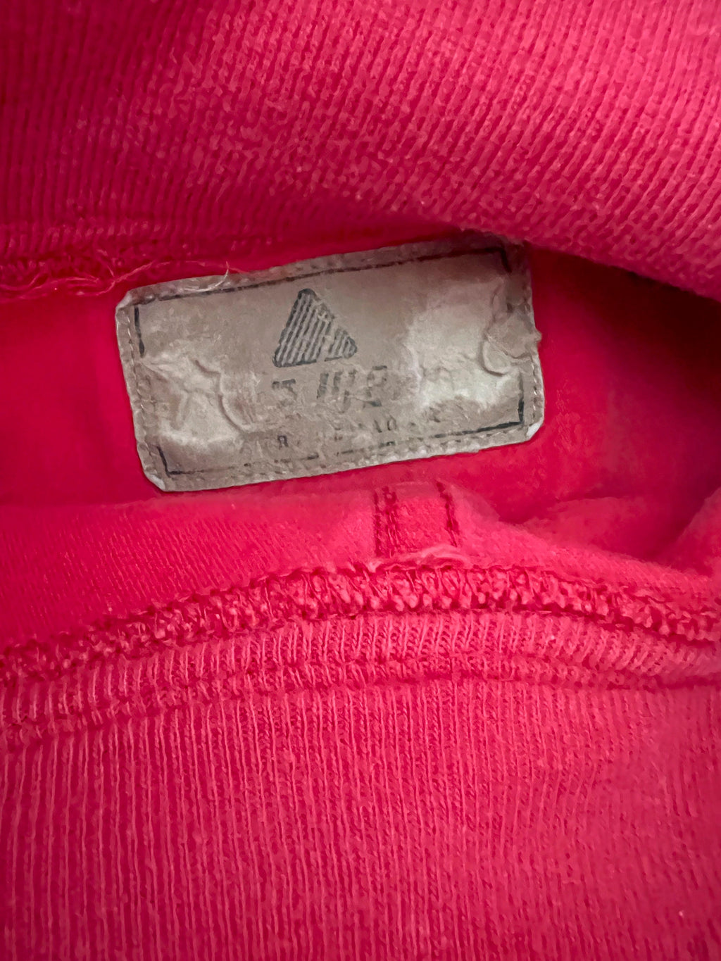 Vntg 1980s Lizwear Cropped Red Pullover Medium