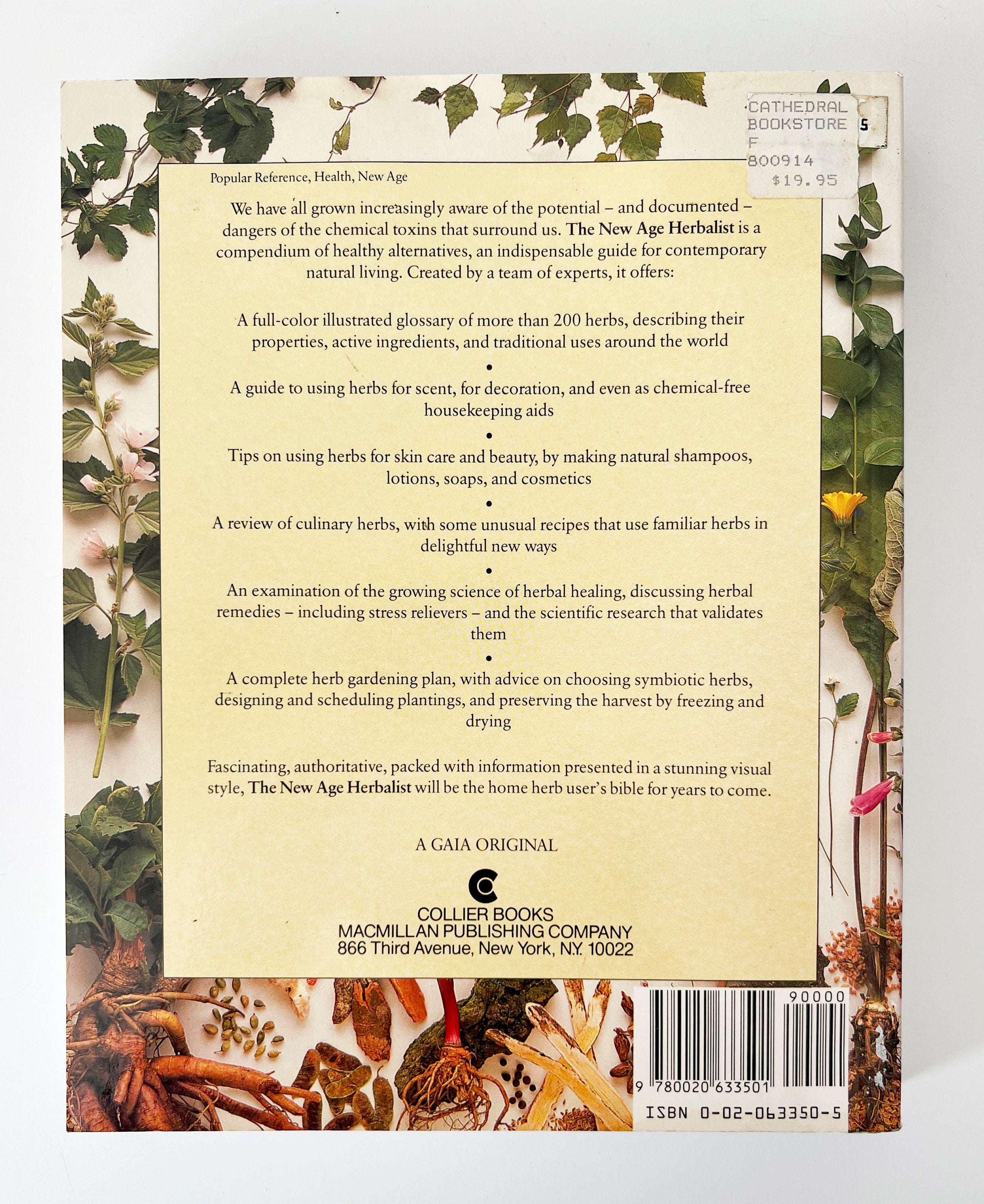 1988 The New Age Herbalist by Richard Mabey, Vintage paperback guide book