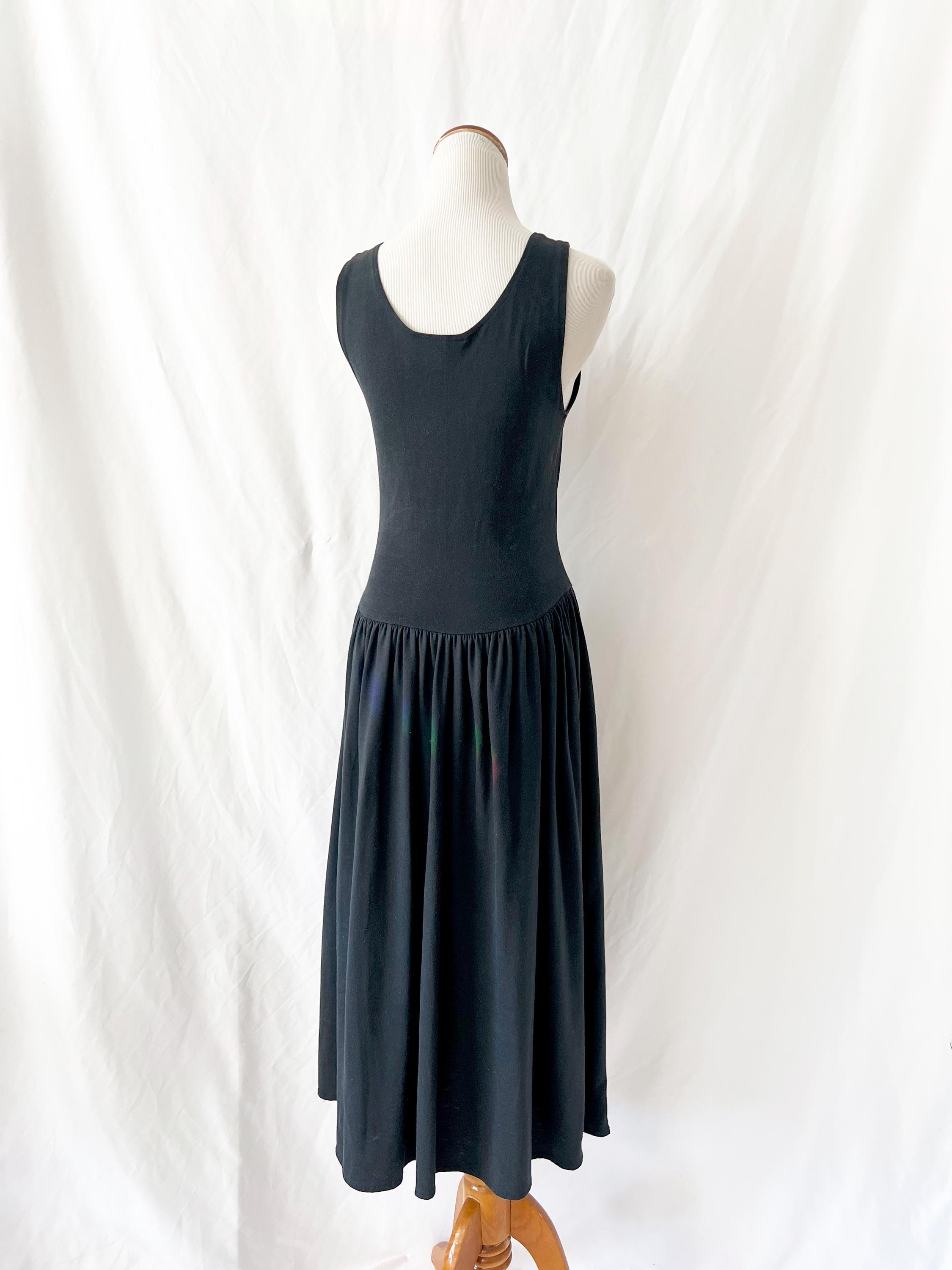 black zipper dress small / medium