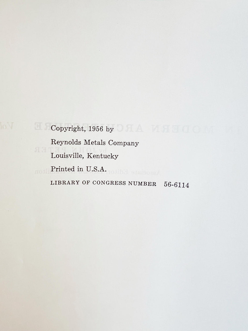 1956 Aluminum in Modern Architecture Book Set: Mid-Century Design