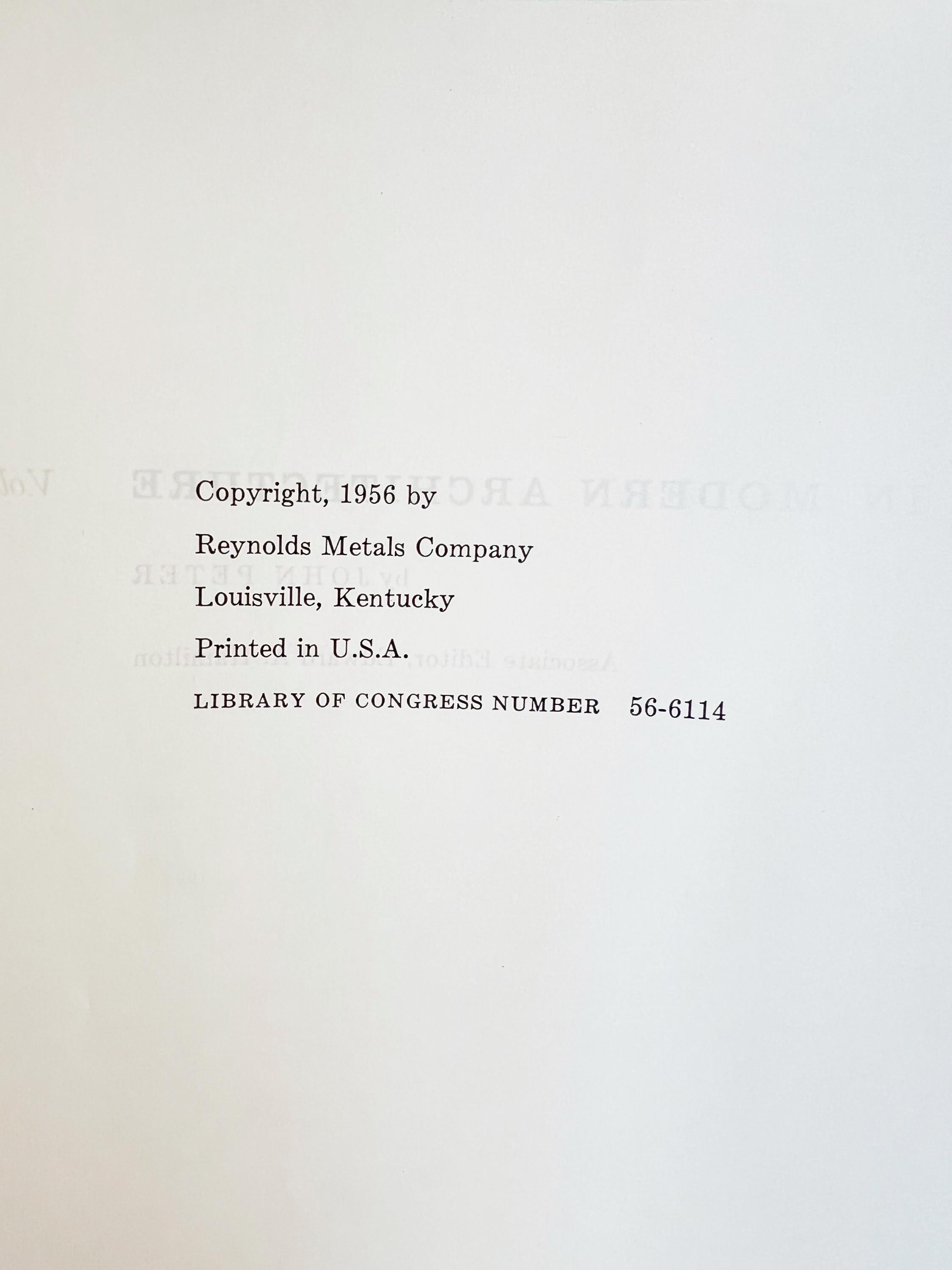 1956 Aluminum in Modern Architecture Book Set: Mid-Century Design